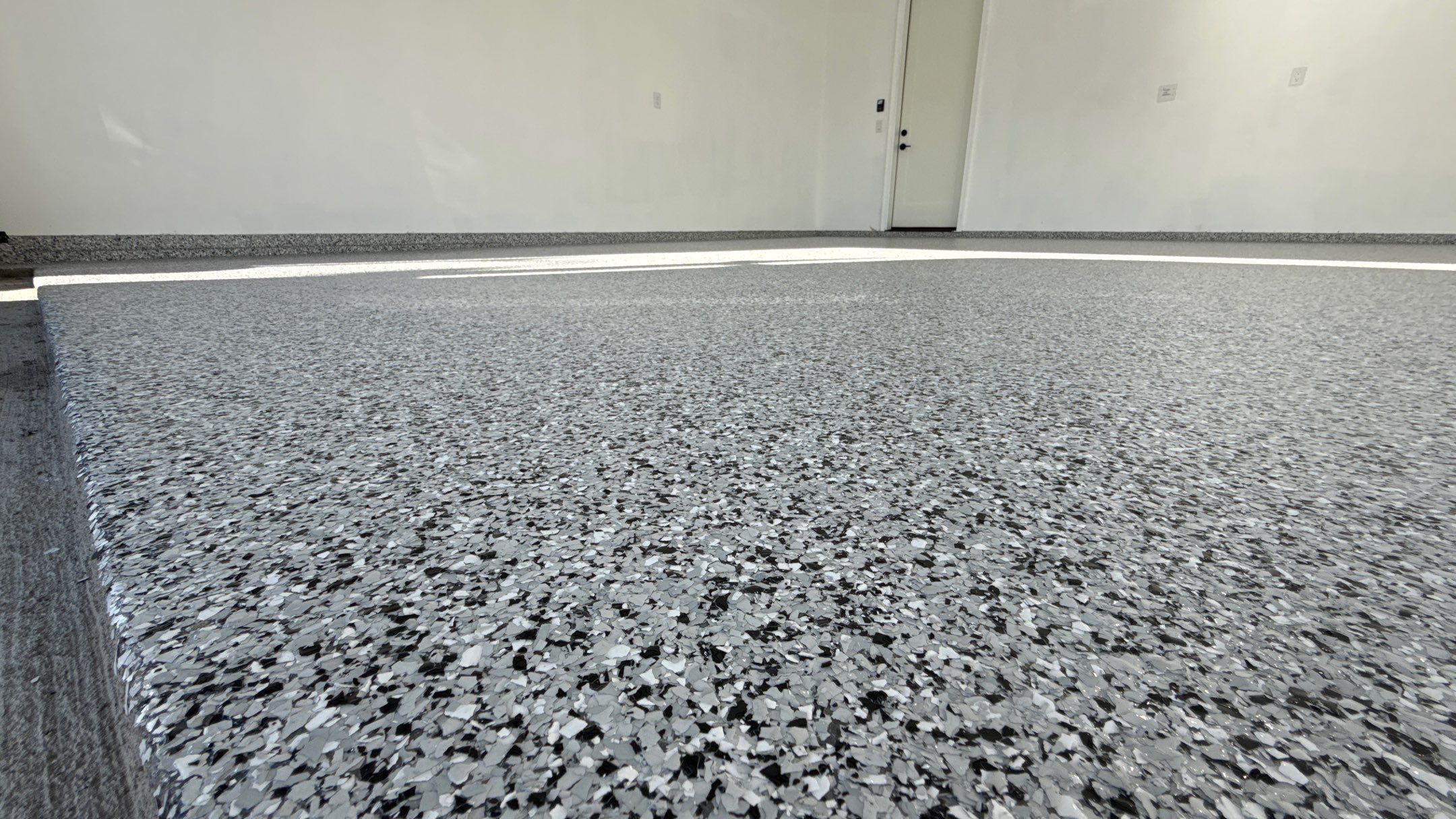 Kyle's Houndstooth Floor Came Out Great by Banner Garage