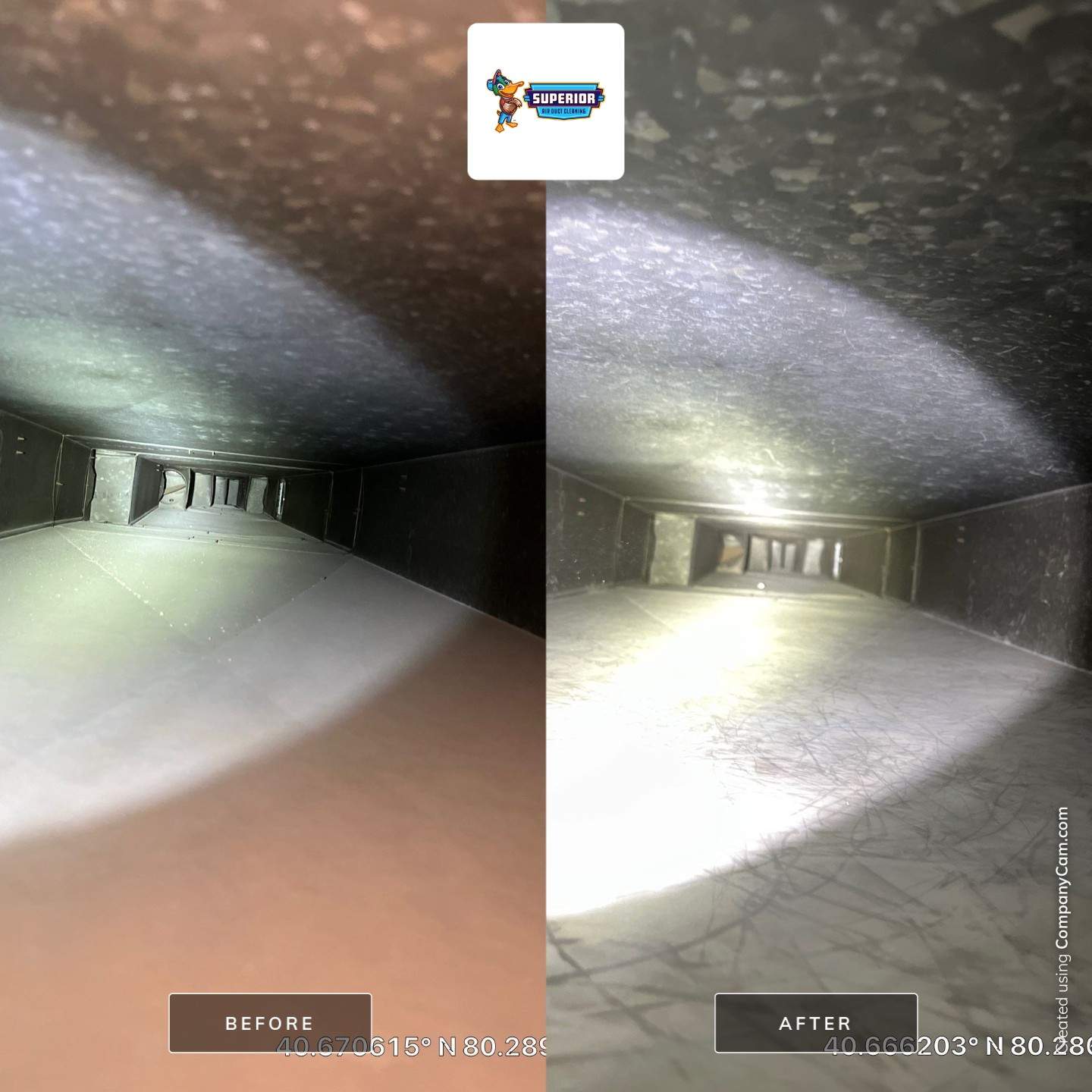 Air Duct Cleaning With a Vacuum Truck in Rochester, PA by Superior Air Duct Cleaning