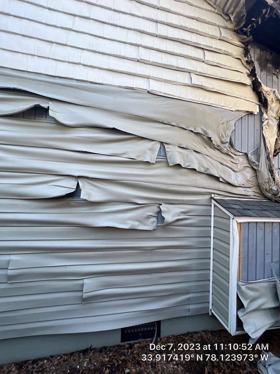 Fire Damage using CertainTeed Landmark Georgetown Gray 3/S by RGR Construction and Roofing, LLC