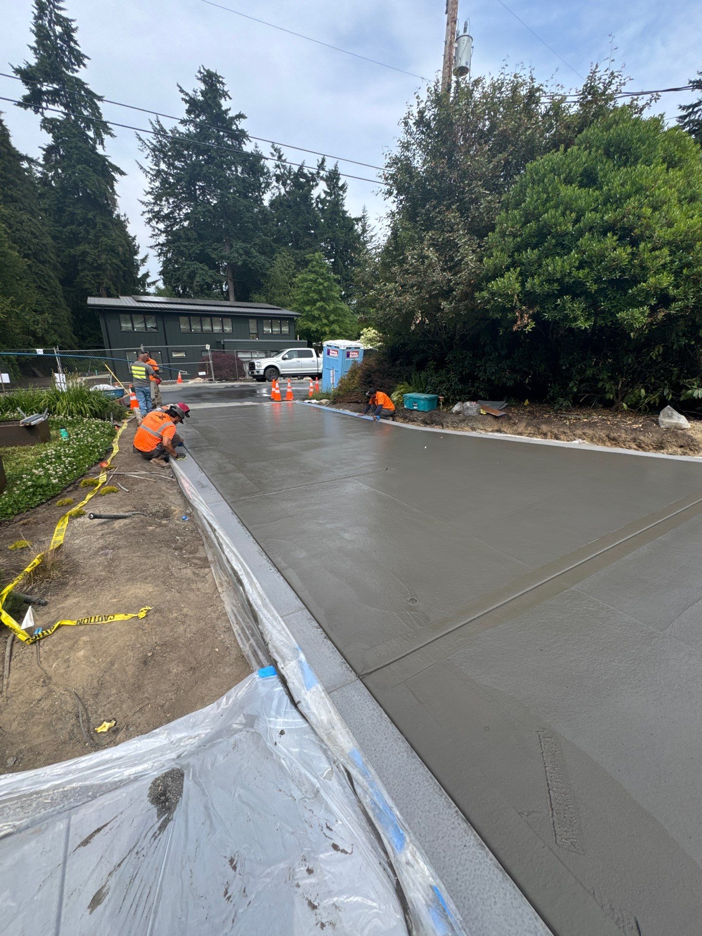 Concrete Driveway Makeover | Edmonds  by Jireh Asphalt & Concrete Inc 