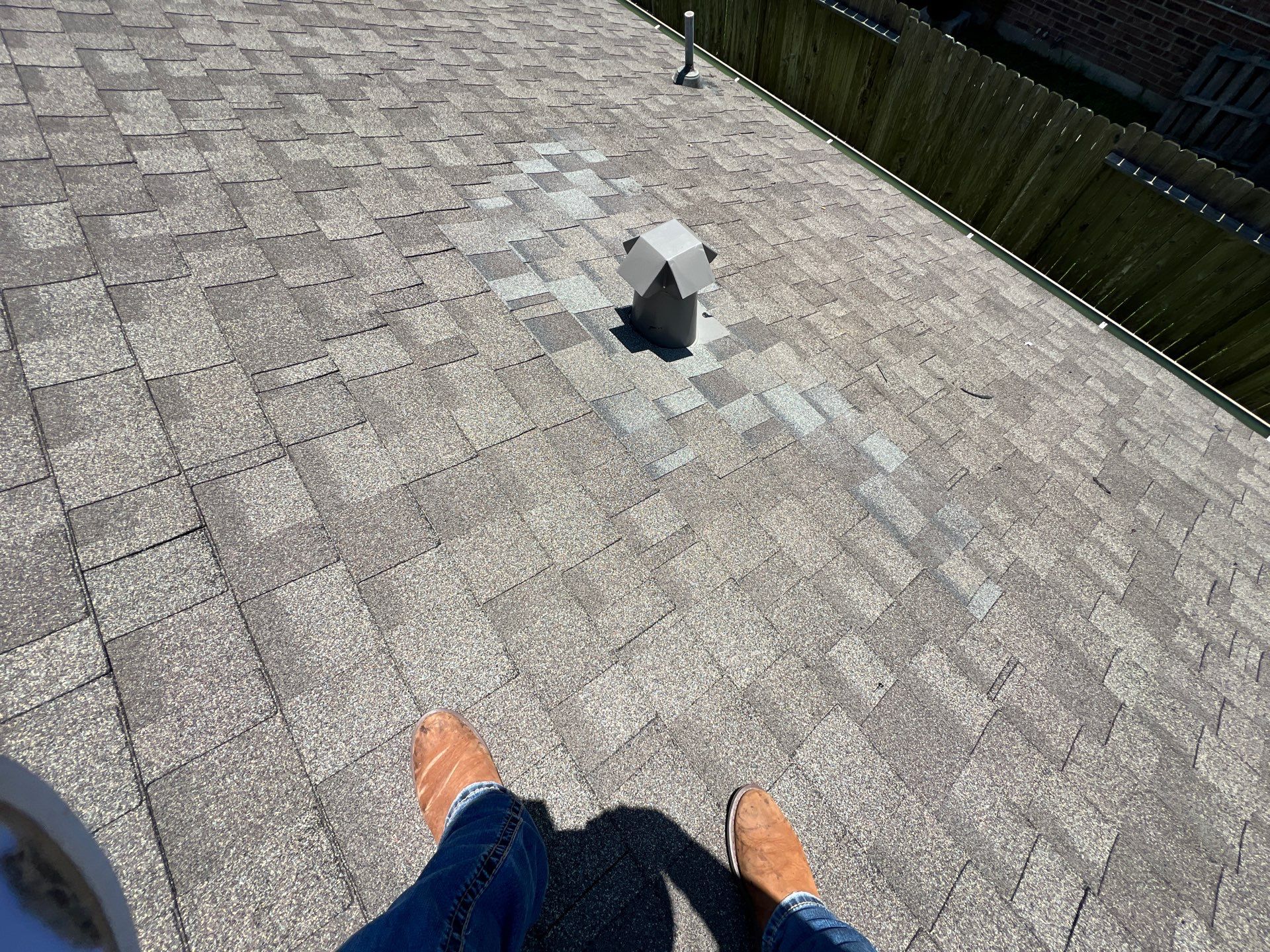 Hail Damage using Owen's Corning Duration (Lifetime) Shingles by Roof Repair Company