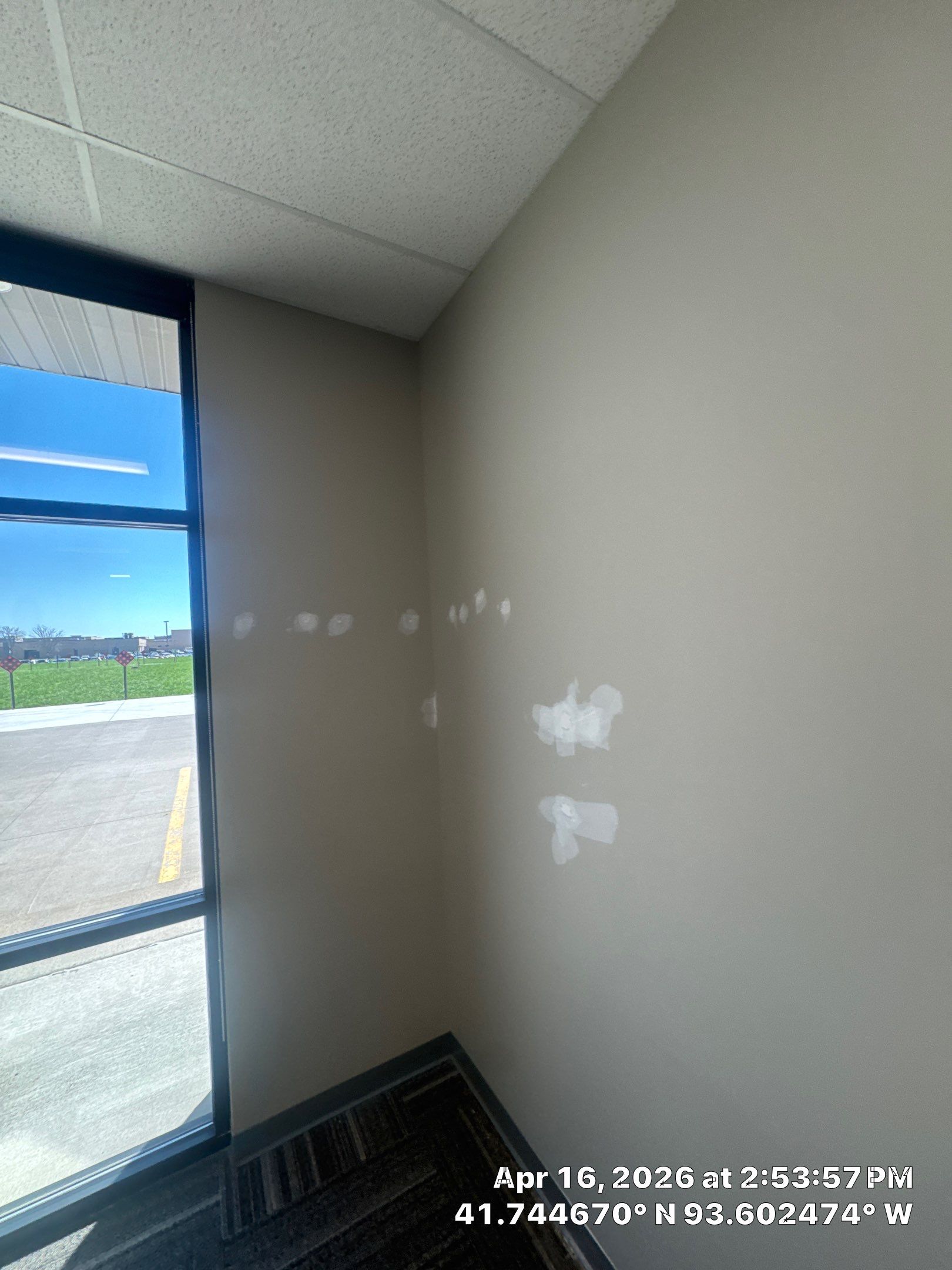 Commercial Interior Touchup after drywall work completed by Midwest Paint LLC