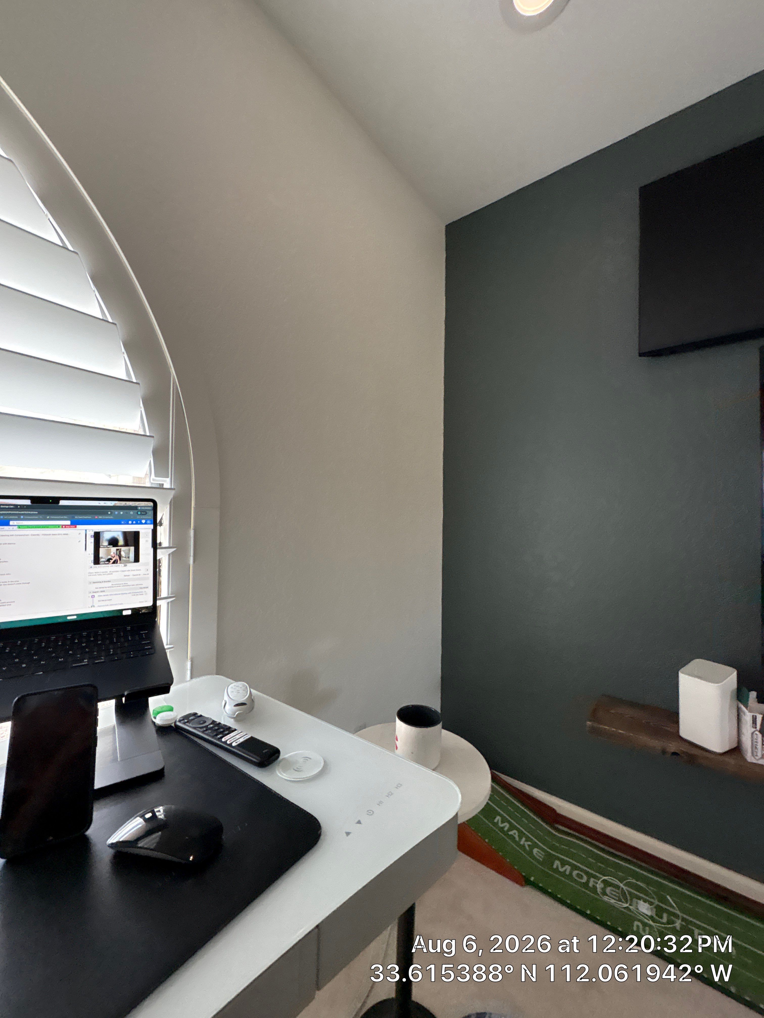 Modern Home Office Remodel with Custom Accent Wall in Phoenix by CompanyCam Sales Demo