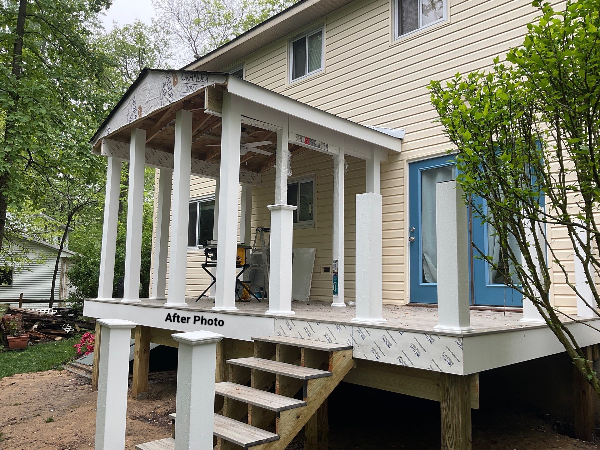 New Screen in cover porch  by Alpha Design Services