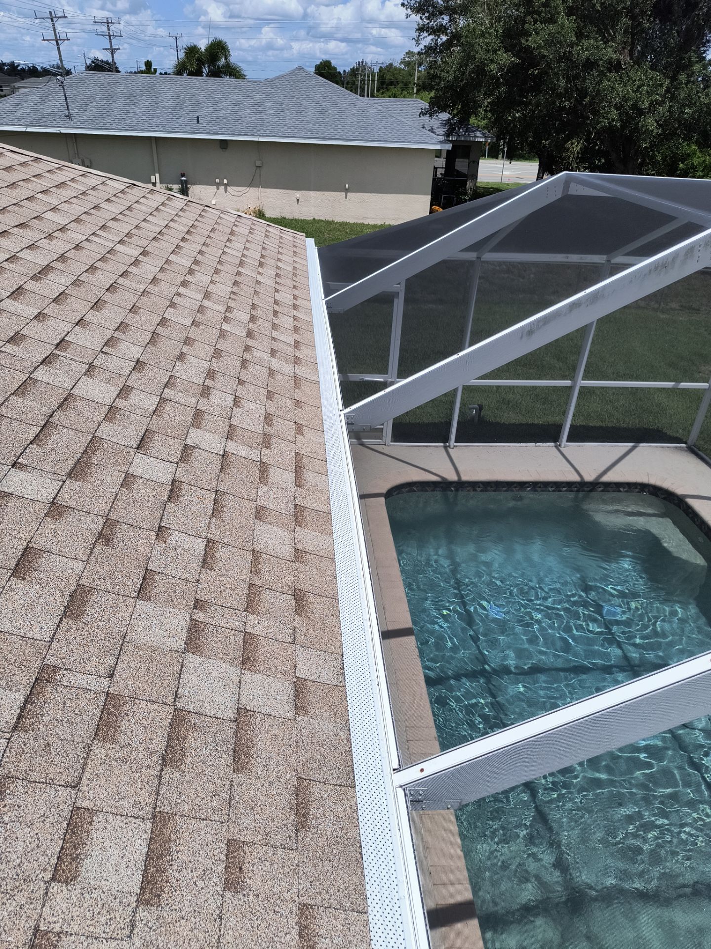 Leaf Guard System Installation in Cape Coral FL by Gutter Professors