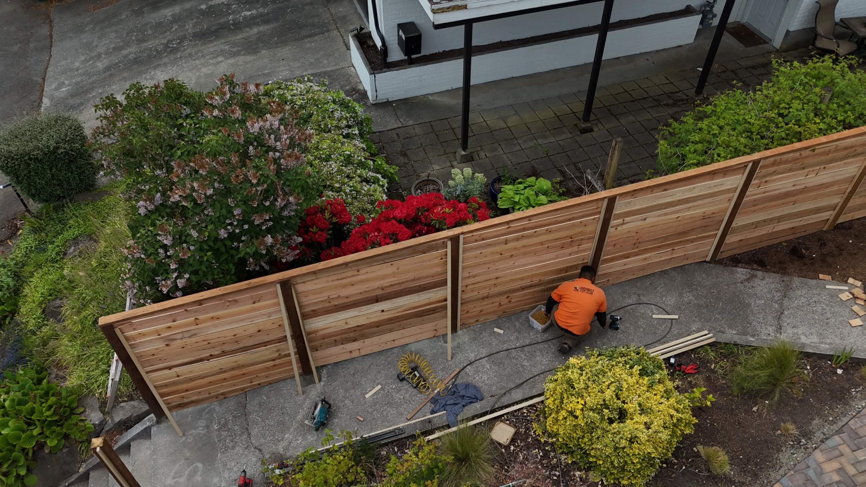 Retaining Wall & Fence Installation  by Jireh Asphalt & Concrete Inc 