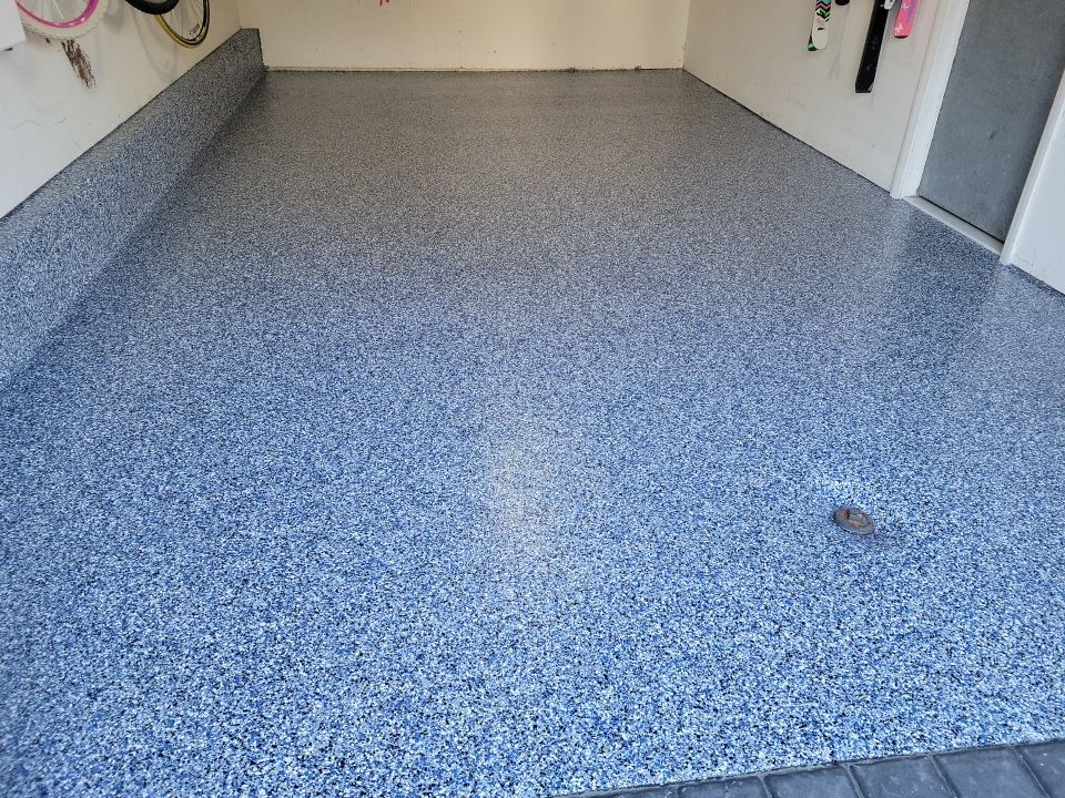 1-Car Penntek Garage Floor in Orbit by Spectrum Painting, LLC