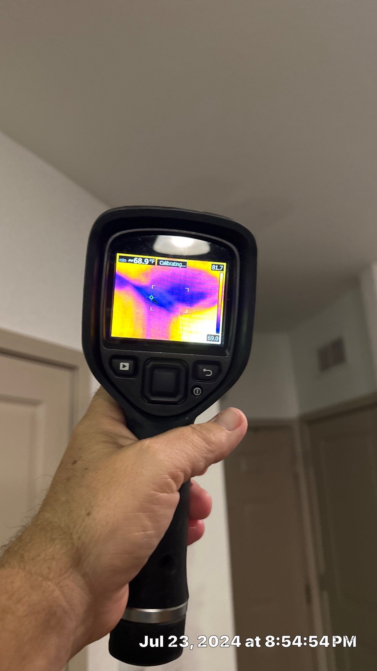 Performing testing for a young family with a 2 week old baby in their apartment by Building performance Solutions LLC
