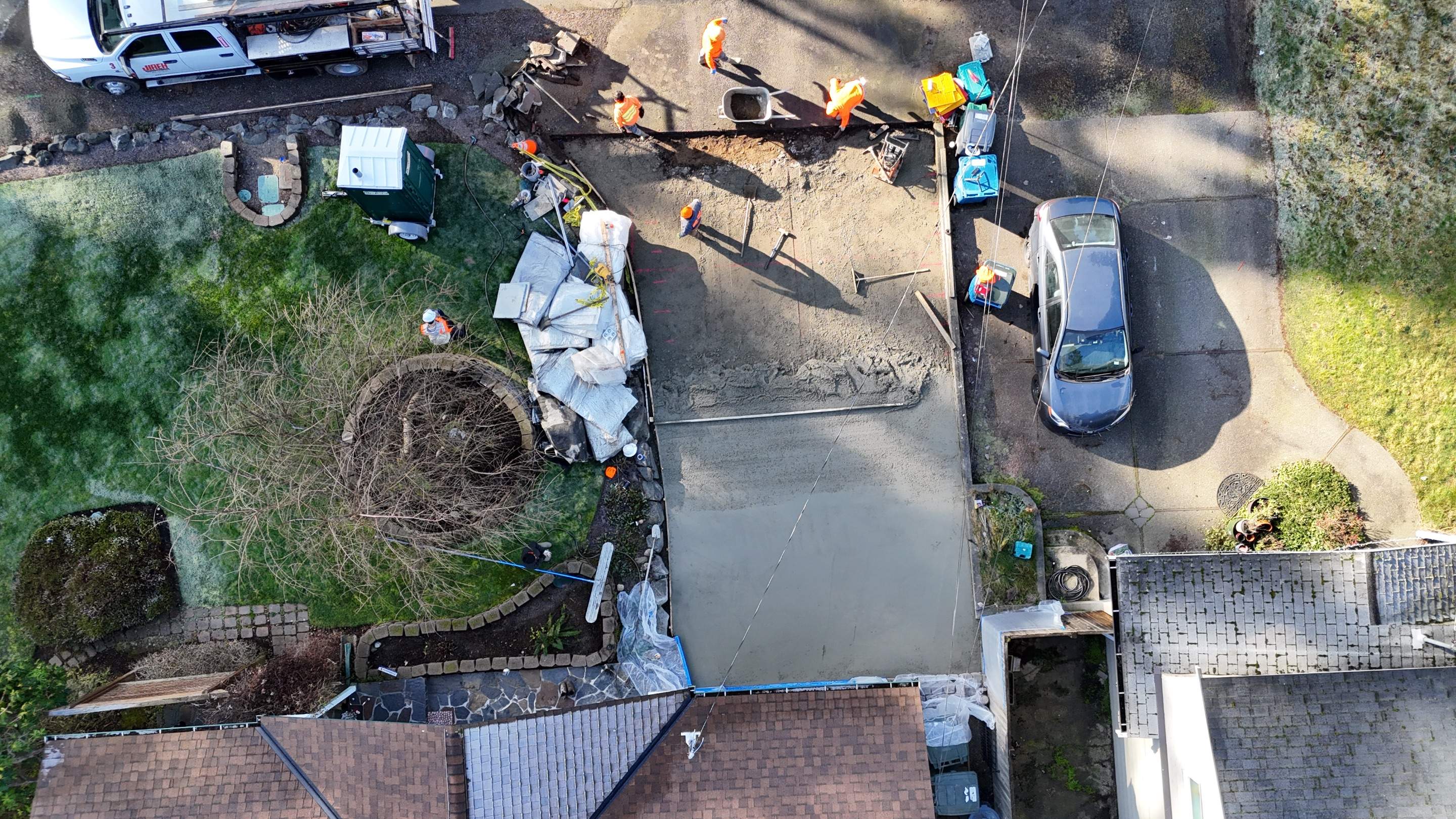 Stamped Concrete Patio and Driveway | Edmonds  by Jireh Asphalt & Concrete Inc 