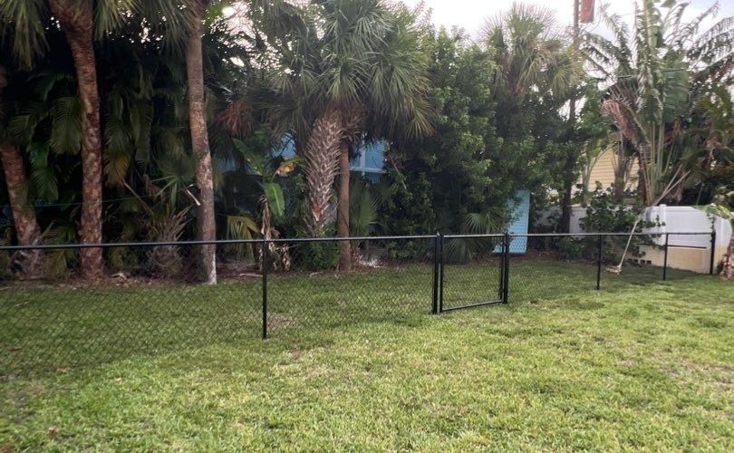 Holmes Beach, FL 4ft. Tall Black Chain-link  by Asap fence and gates, LLC