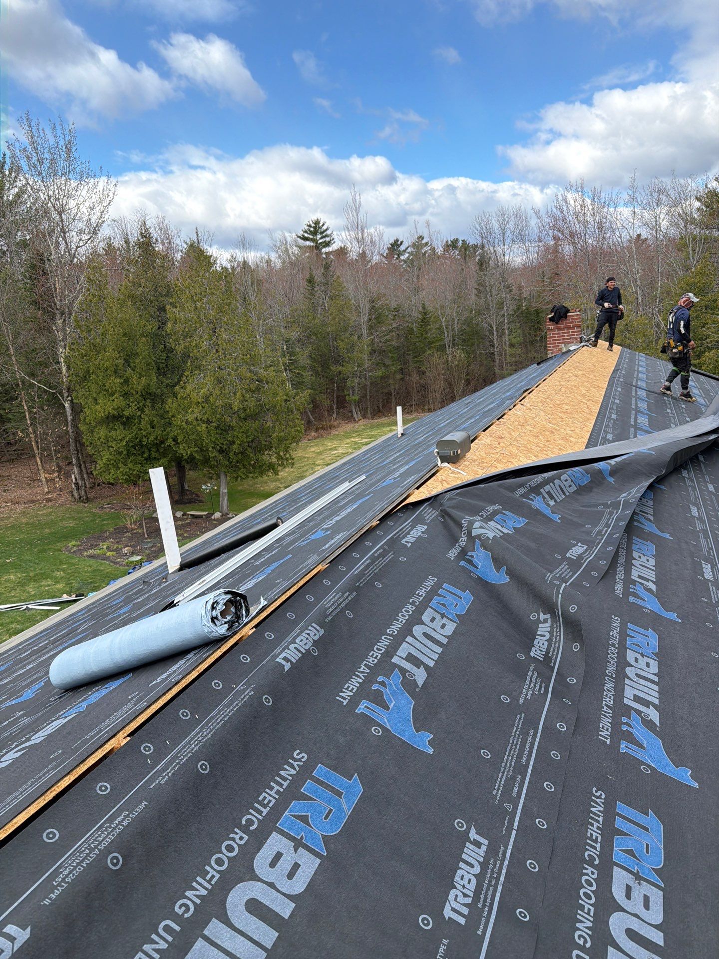 Asphalt Roof Replacement with IKO Cambridge Shingles in Fairfield, ME by Tall pine roofing