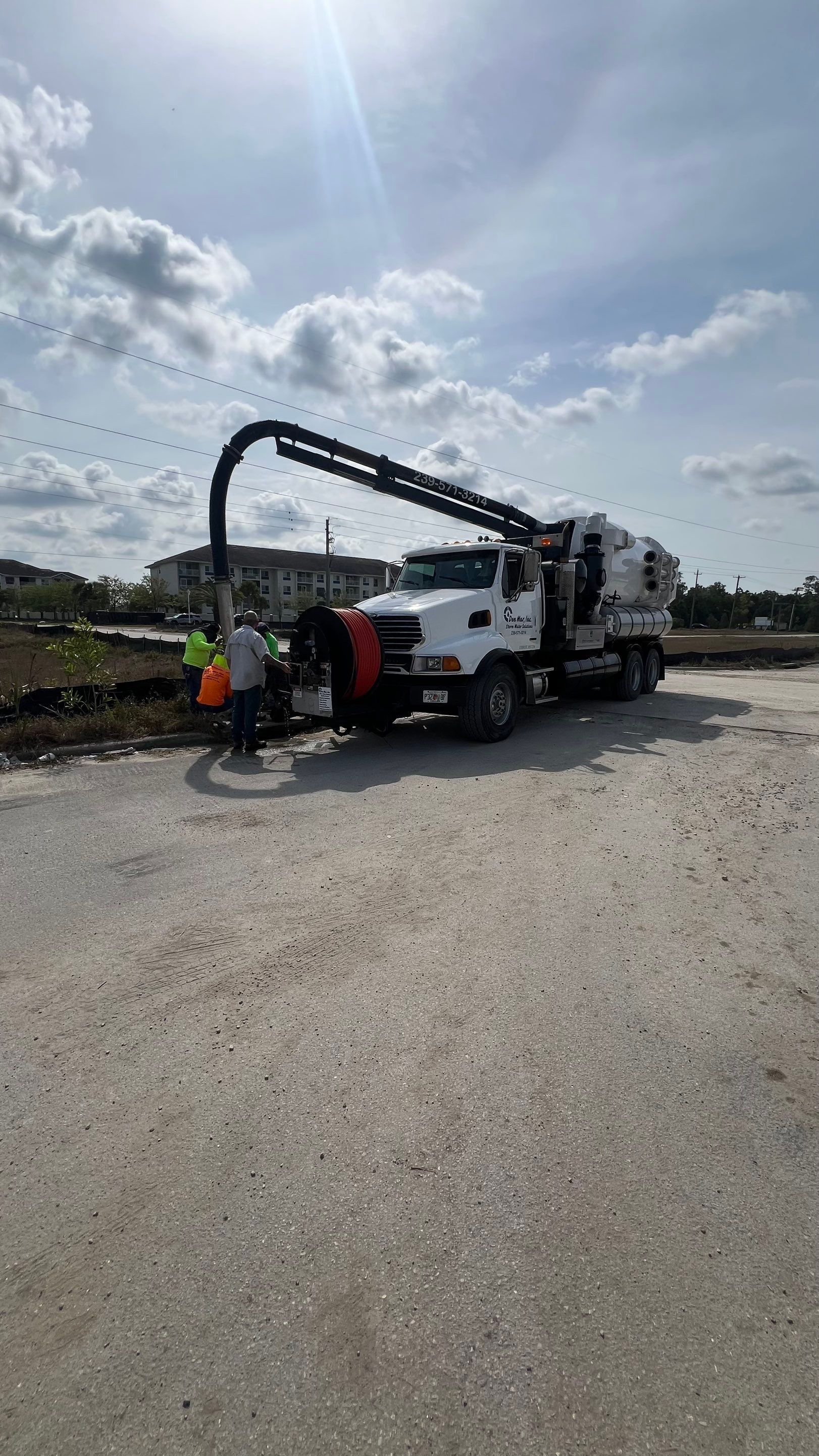 Redevelopment Project Stormwater System Cleaning by Don Mar, Inc. Storm Water Solutions