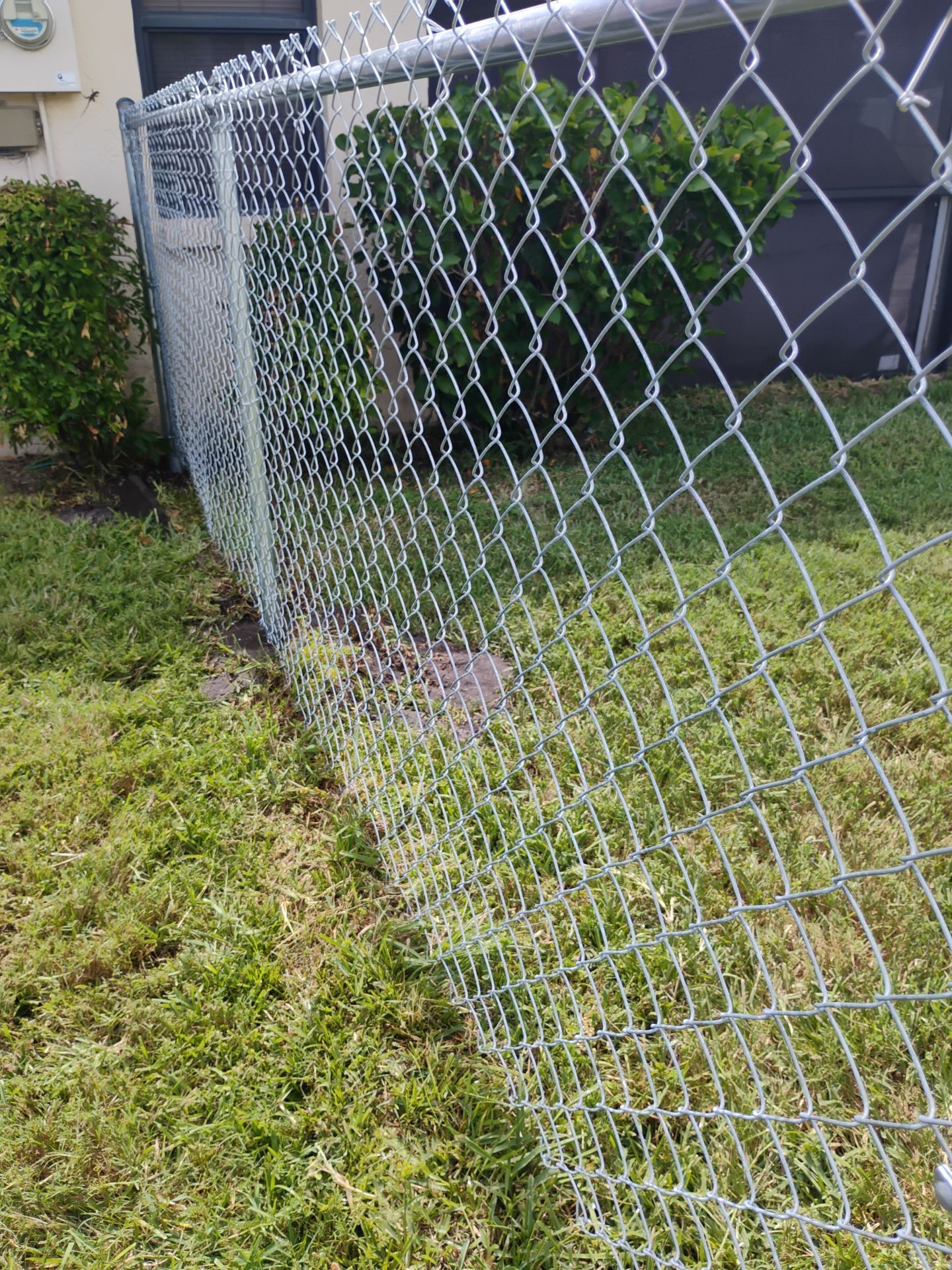 Residential Galvanized Chain Link Fence and Gate Installation in Venice by True Fence LLC