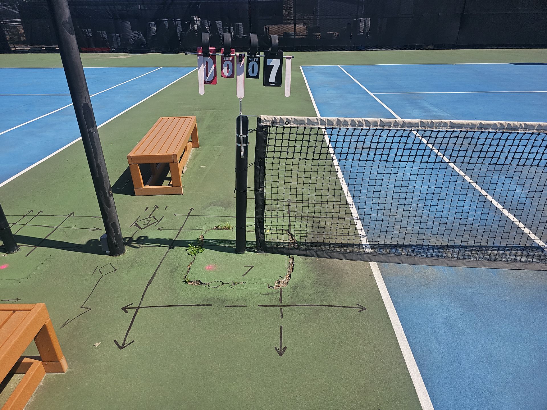 Concrete Assessment Project for Tennis Courts by Alsip Locating Service, LLC