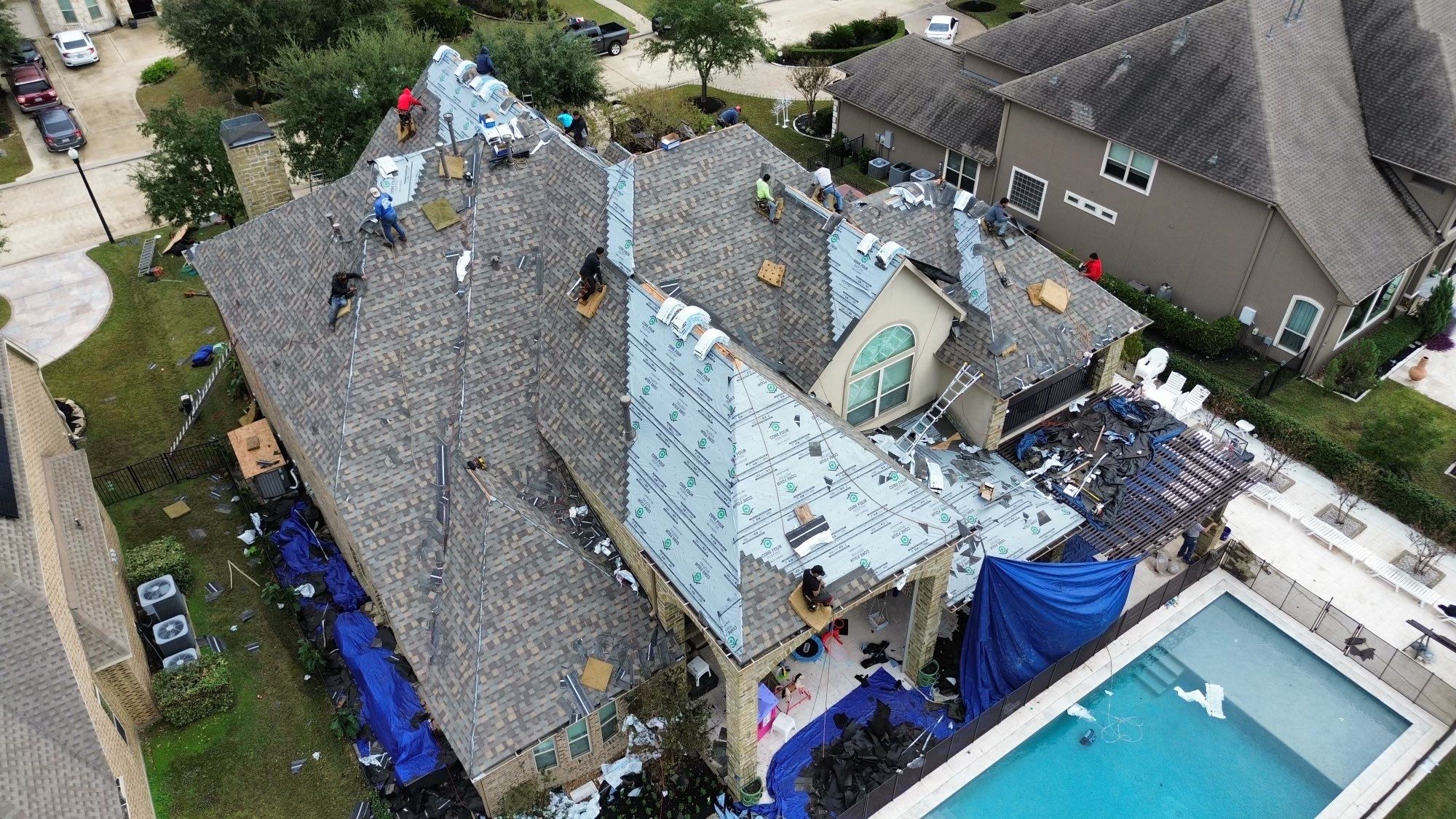 9,000 SQFT Roof Replacement completed in 1 day!  by Core Four Roofing