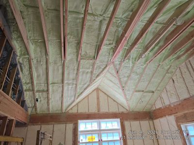 Attic, Walls and Rim Joist Insulated with Spray Foam
