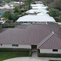 24ga 1.5" Mechanical Seam Mansard Brown  by Total Roofing System The Metal Roof Experts