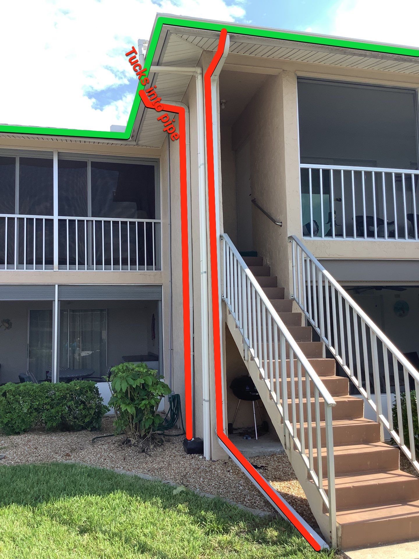 Downspout Replacement in Cape Coral FL by Gutter Professors