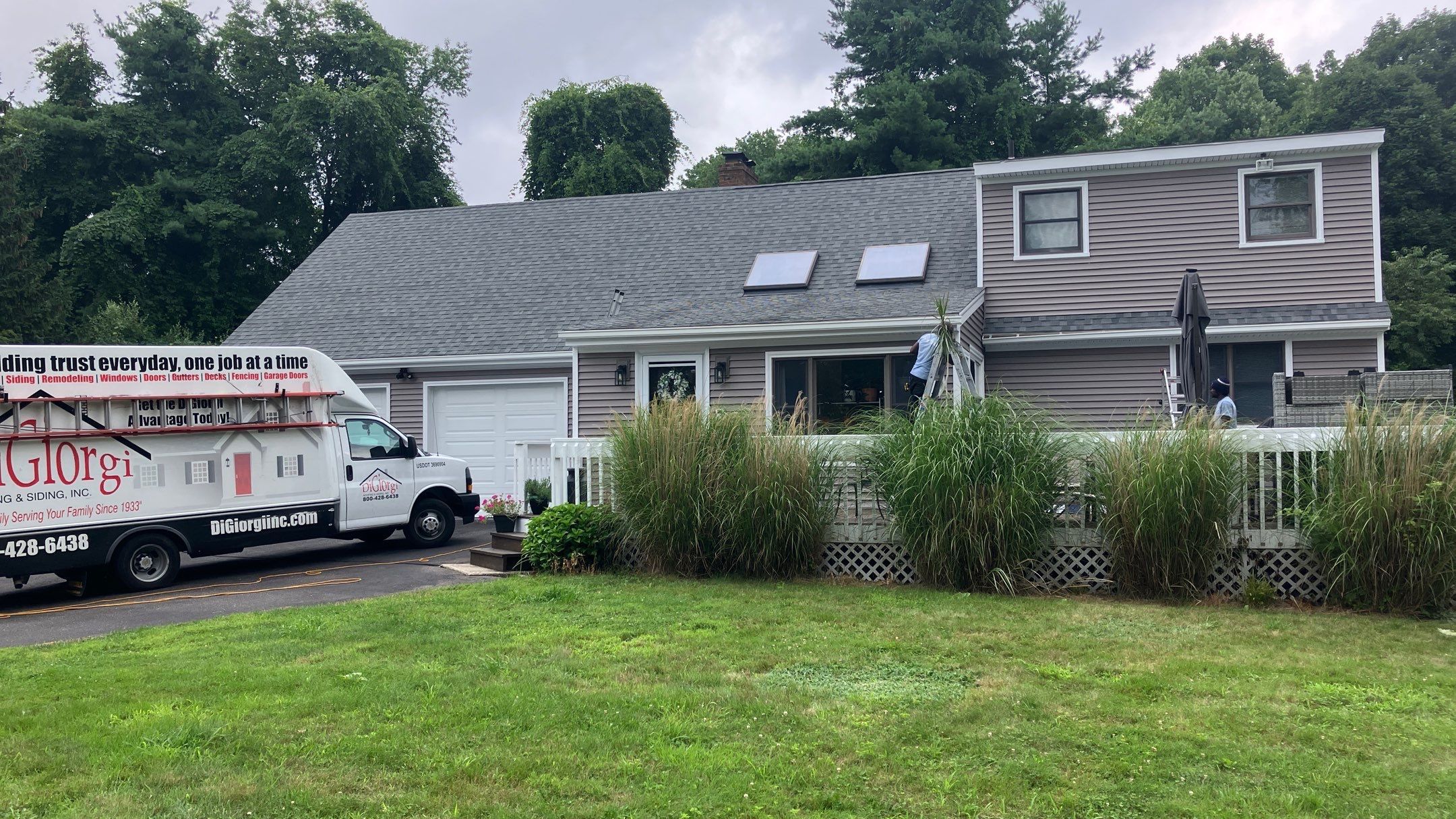 Siding Upgrade with Cert Monogram D/4 x 12'6" clapboard, Weathered Wood by DiGiorgi Roofing and Siding Inc