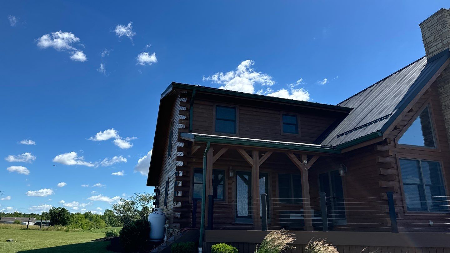 Residential Roofing Installation using Performance Panel Metal - Frost Black by RoofX 