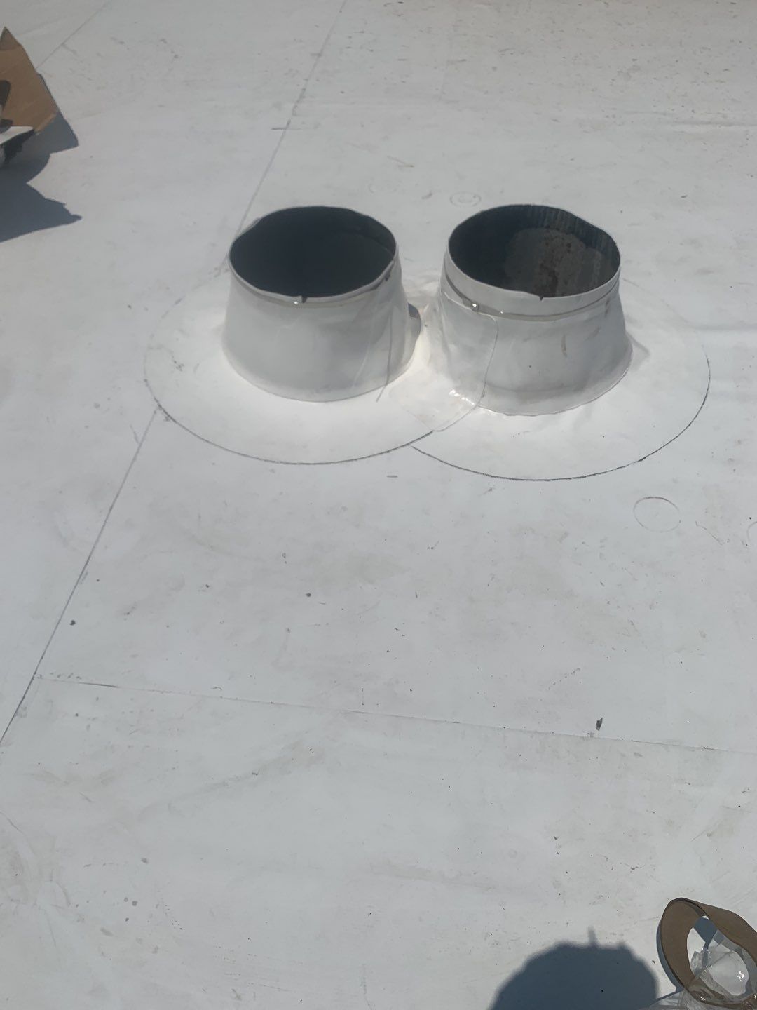 Commercial Roofing Installation using 50 mil PVC by Hostetler Roofing