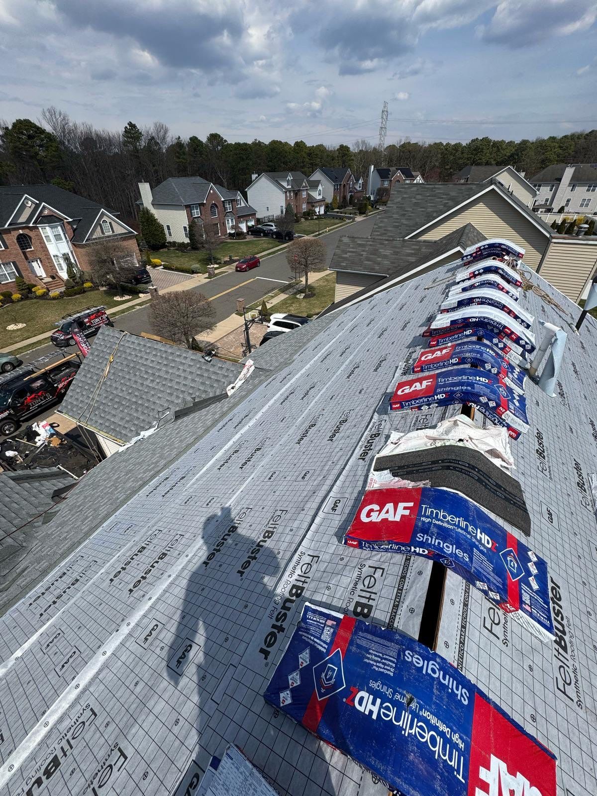 Project in Morganville, NJ by Tony's Roofing