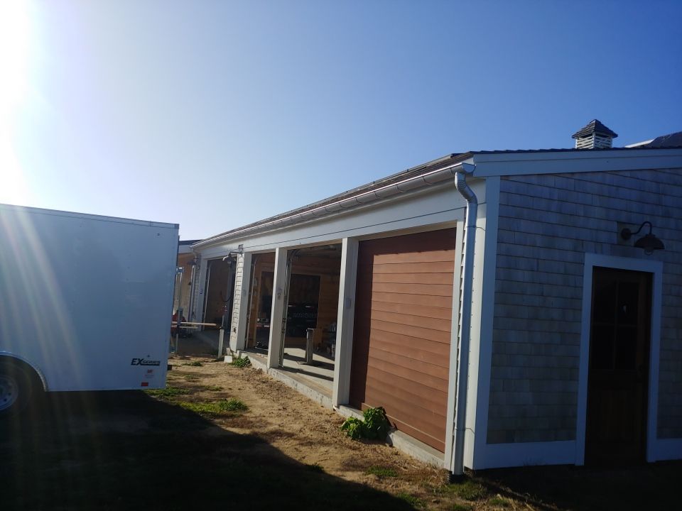 Edgartown, MA Gutter Installation using 6" Half Round Galvalume Gutter by Gutter Pro Enterprises