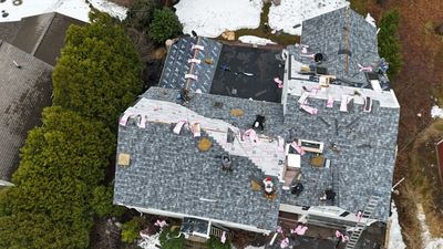 lFull Roof Replacement + Emergency Ice Dam Removal — Lexington, MA