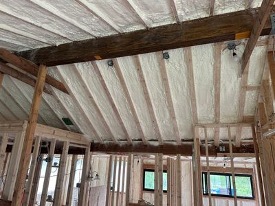 Attic Insulation using Closed Cell Spray Foam