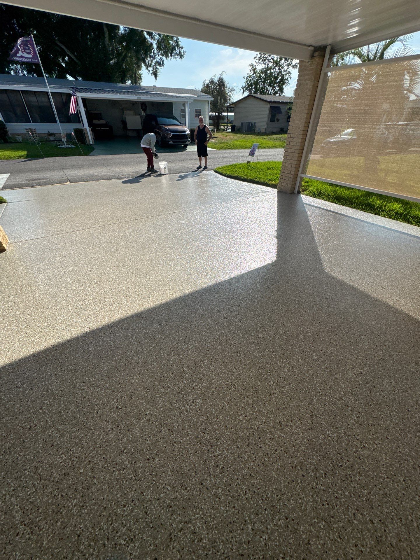 Plant City, FL Driveway Concrete Coating by Performance Floors & Coating