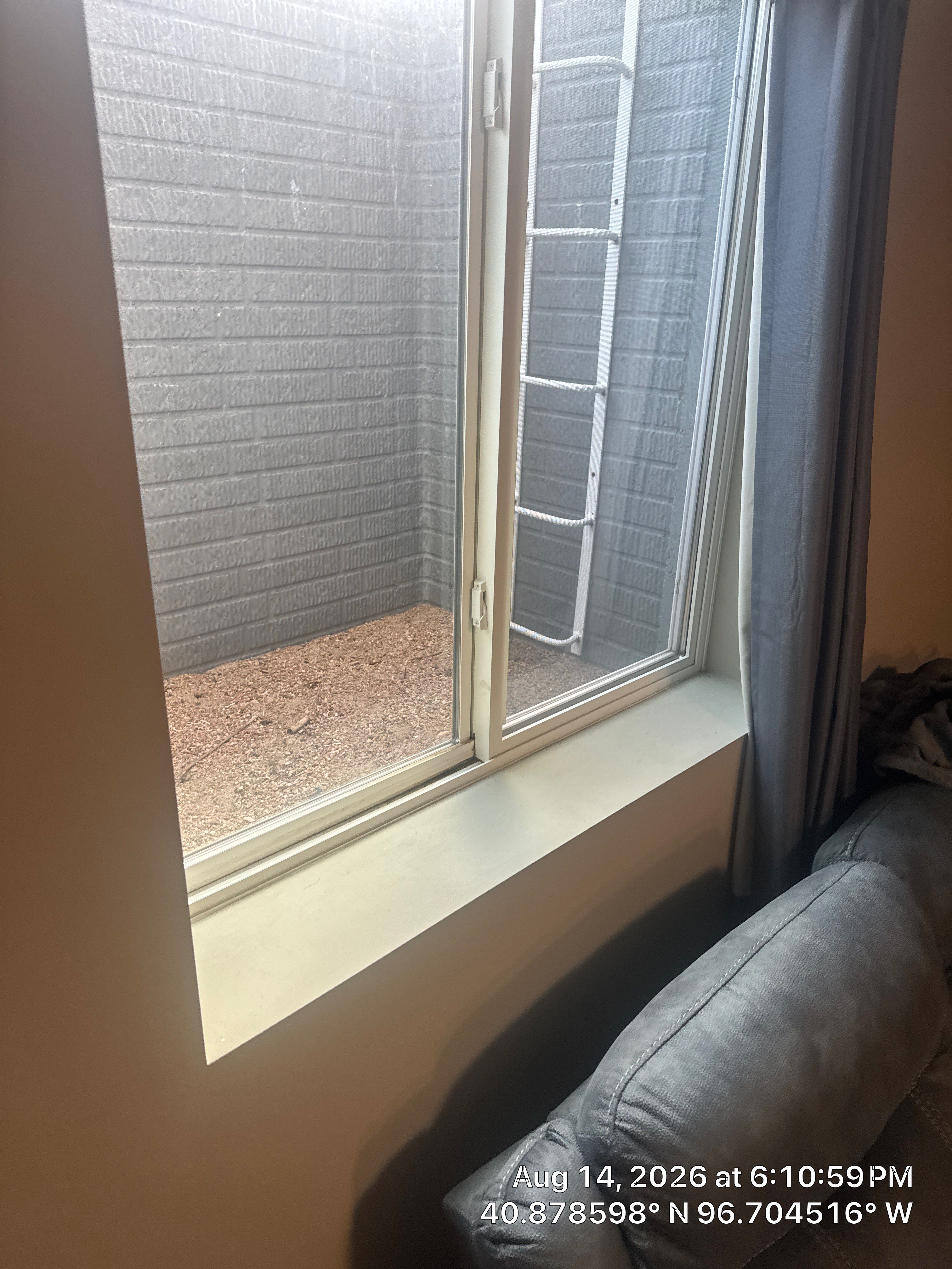 Basement Egress Window and Safety Ladder Installation in Lincoln by CompanyCam Sales Demo