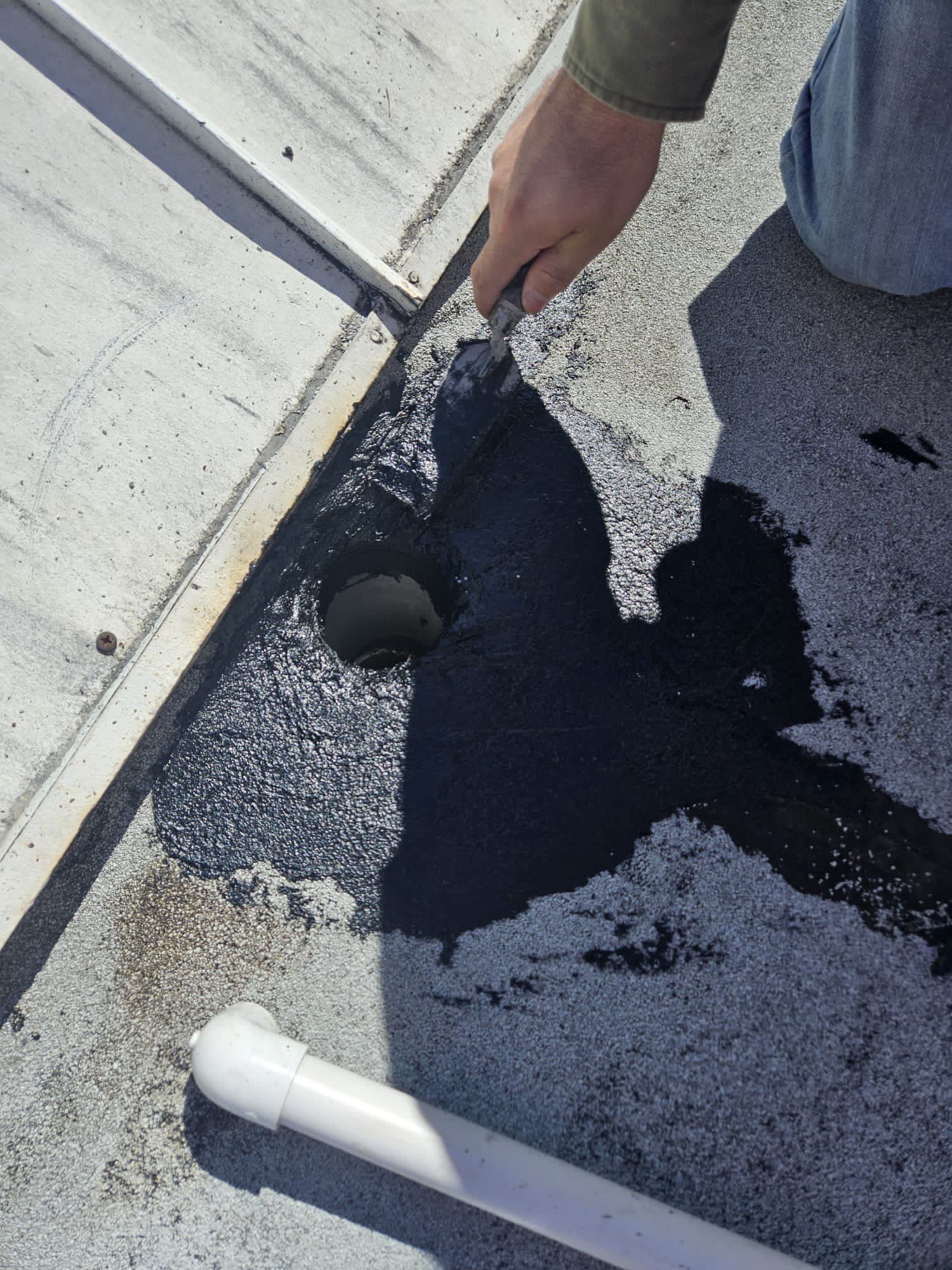 Commercial Roofing Repair using Roof Sealant by Four Peaks Roofing