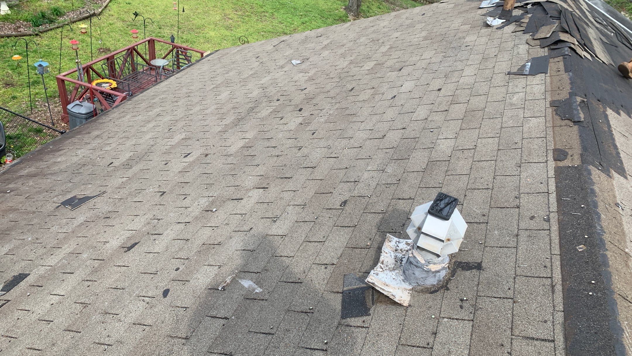 Residential Roofing Installation using 26 Gauge Colored Panels by Hostetler Roofing