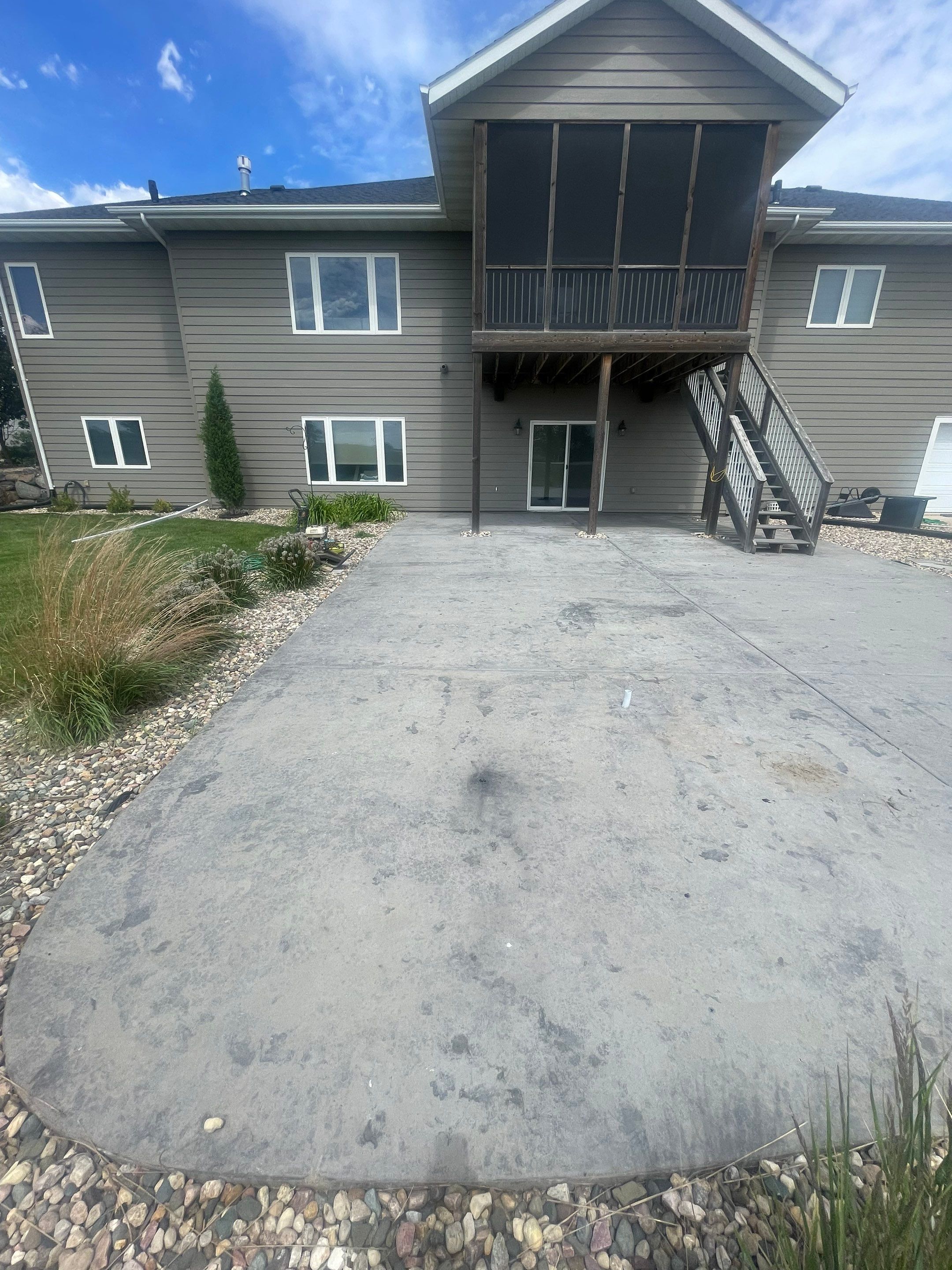 Concrete Patio Restoration and Installation in Sioux Falls by Select Painting, Coatings & Garage Cabinets