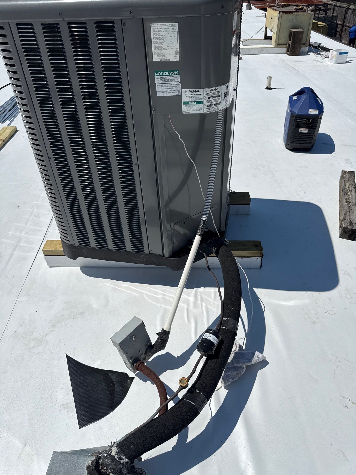TPO Commercial Roof Replacement in The Woodlands by Abbott Roofing Company