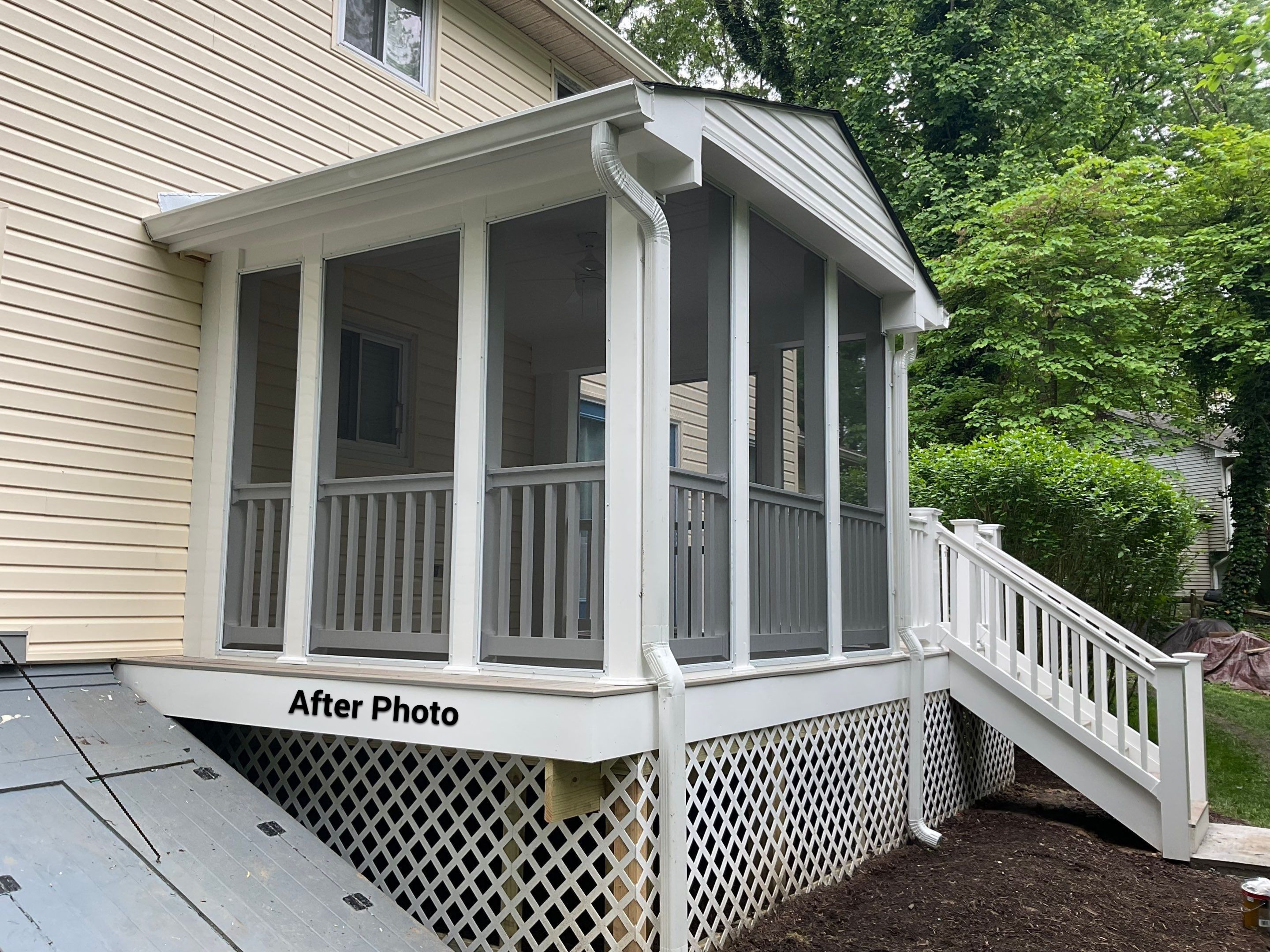 New Screen in cover porch  by Alpha Design Services