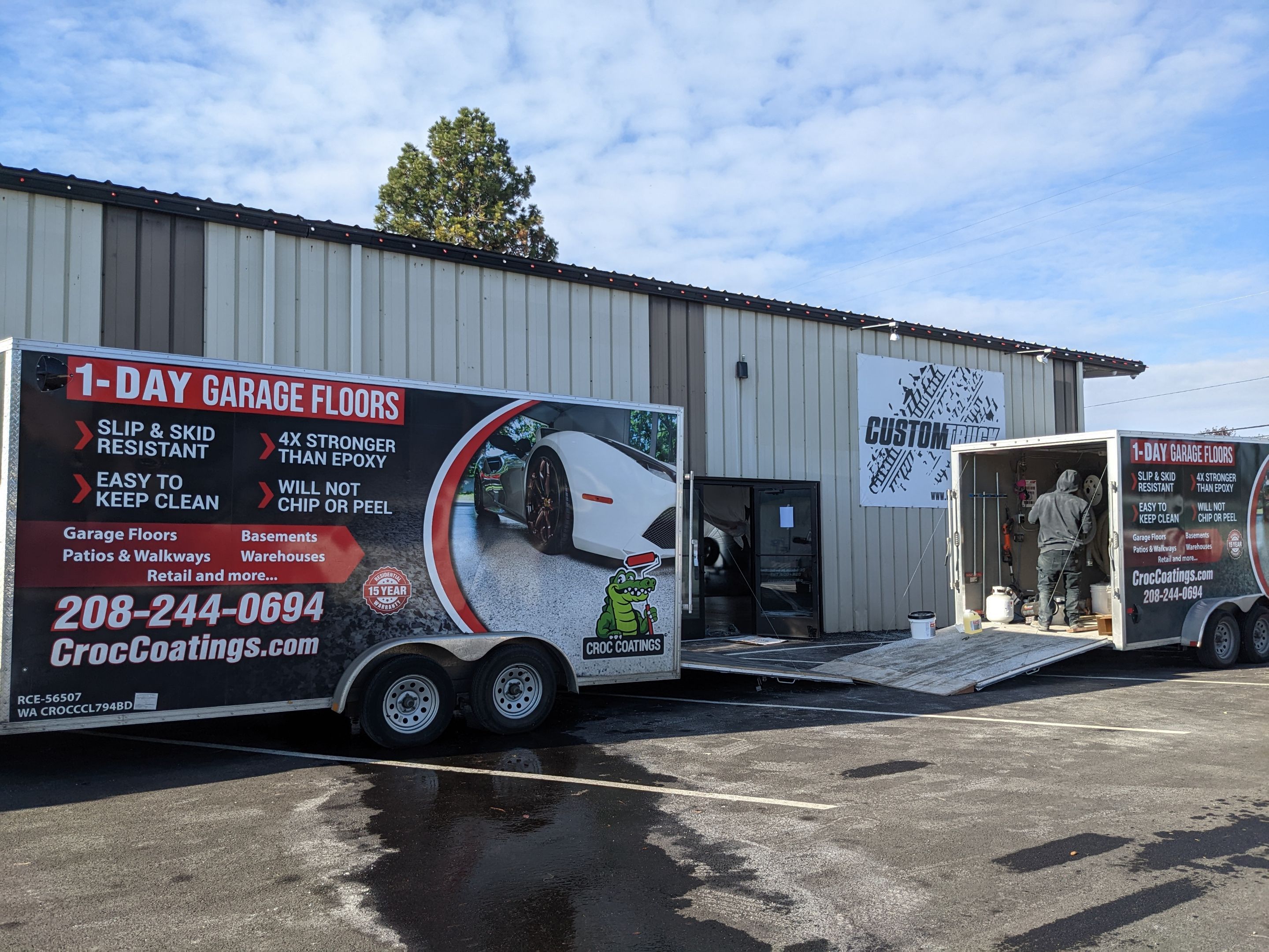 Commercial Showroom Transformation in Silvercreek by Croc Coatings, LLC