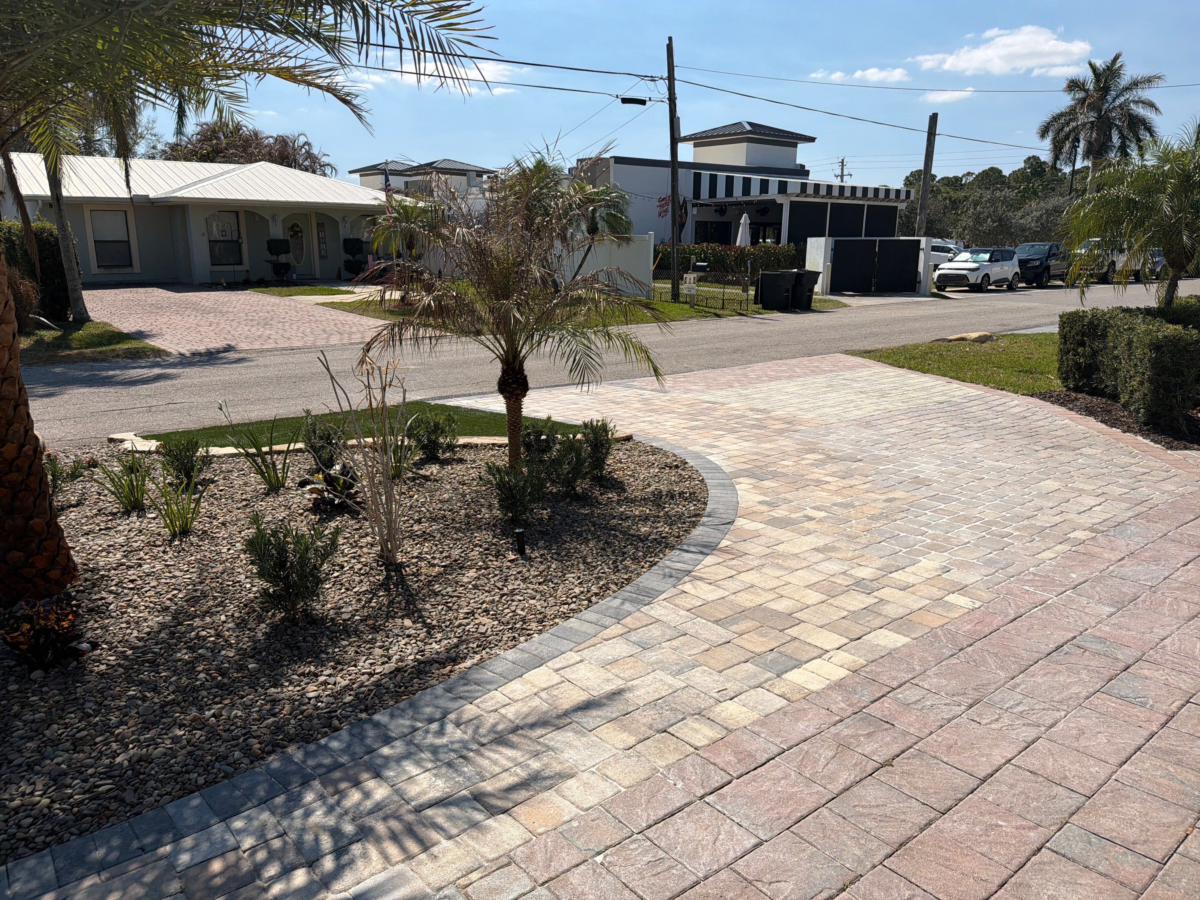 Alpha Zeta Office Front Landscape & Paver Renovation by Alpha Zeta Enterprises Inc