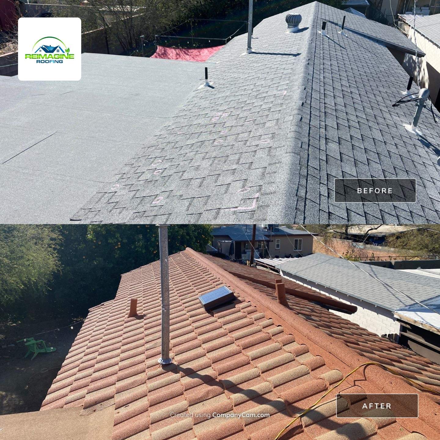 Spanish Red Stone Coated Steel by Reimagine Roofing