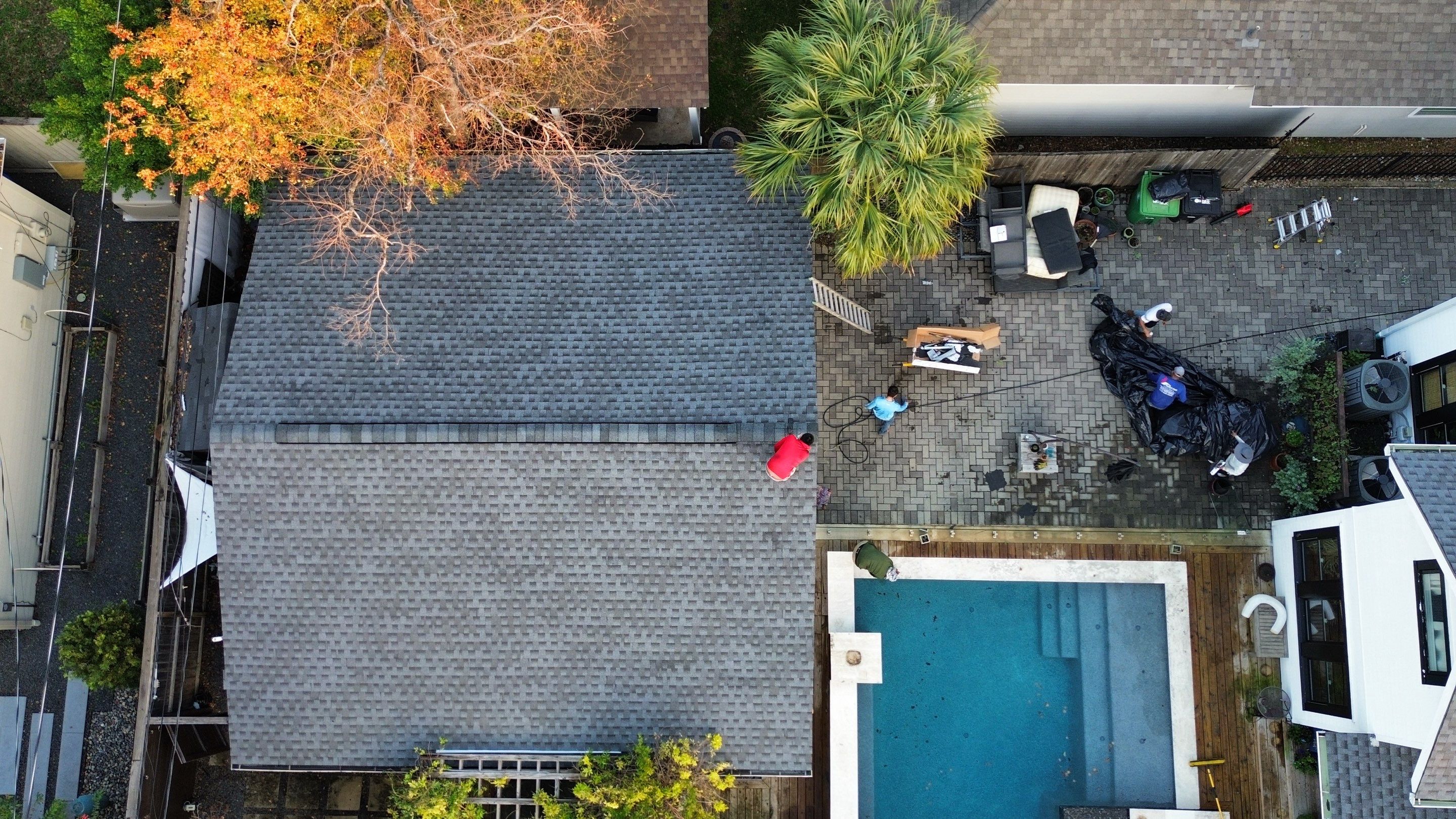 Houston Residential Roof Replacement Featuring GAF HDZ Shingles in Pewter Gray by Houston Roofing & Construction