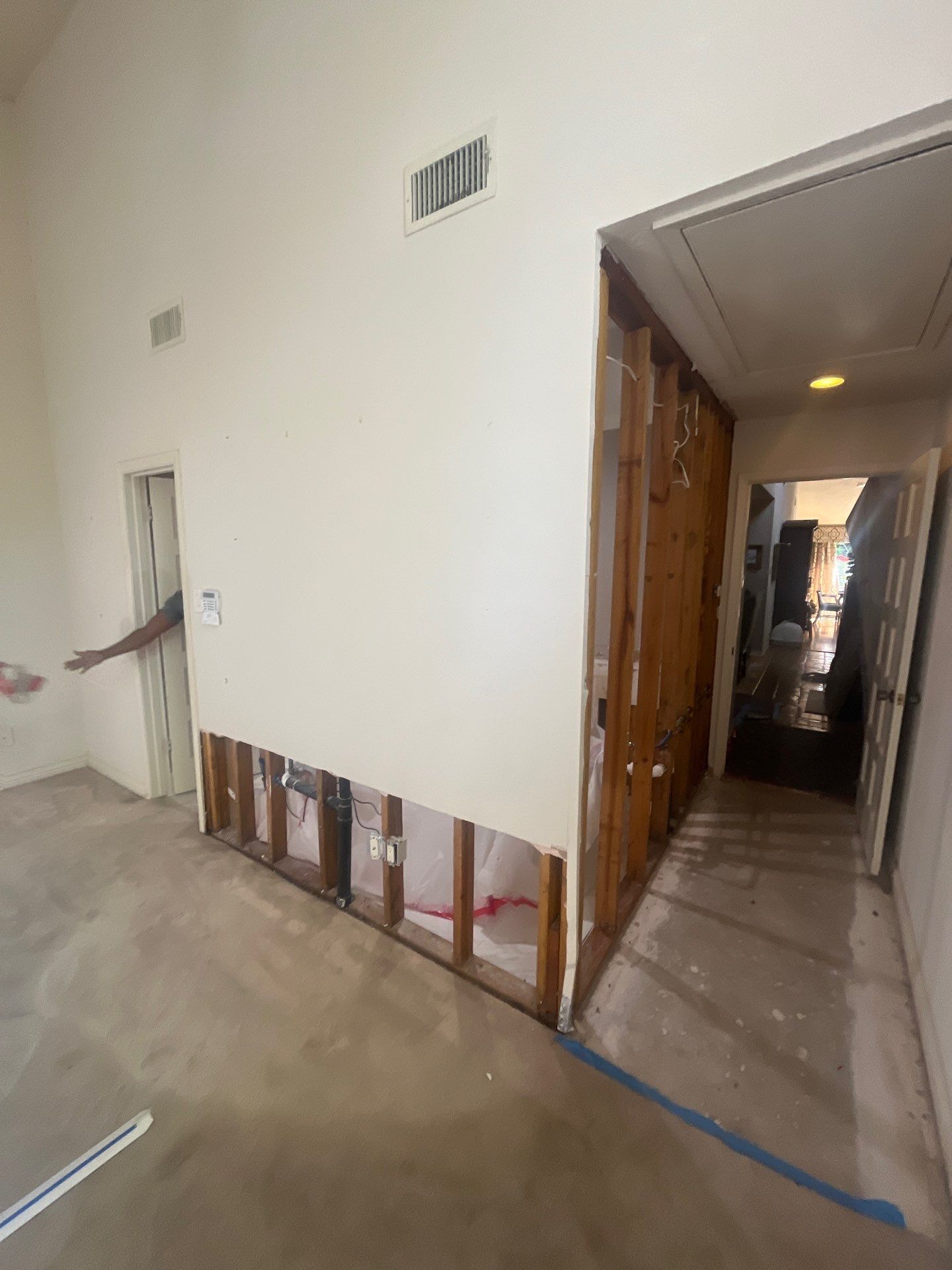 Bathroom Remodel with Water Mitigation Equipment | LT Contractors by L&T General Contractors and Restoration INC