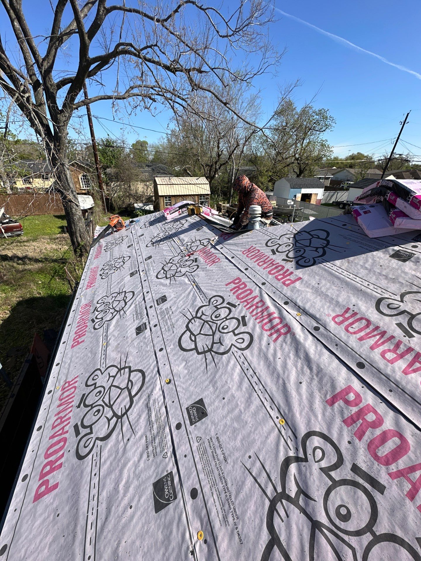 Project in Houston by Motion Roofing