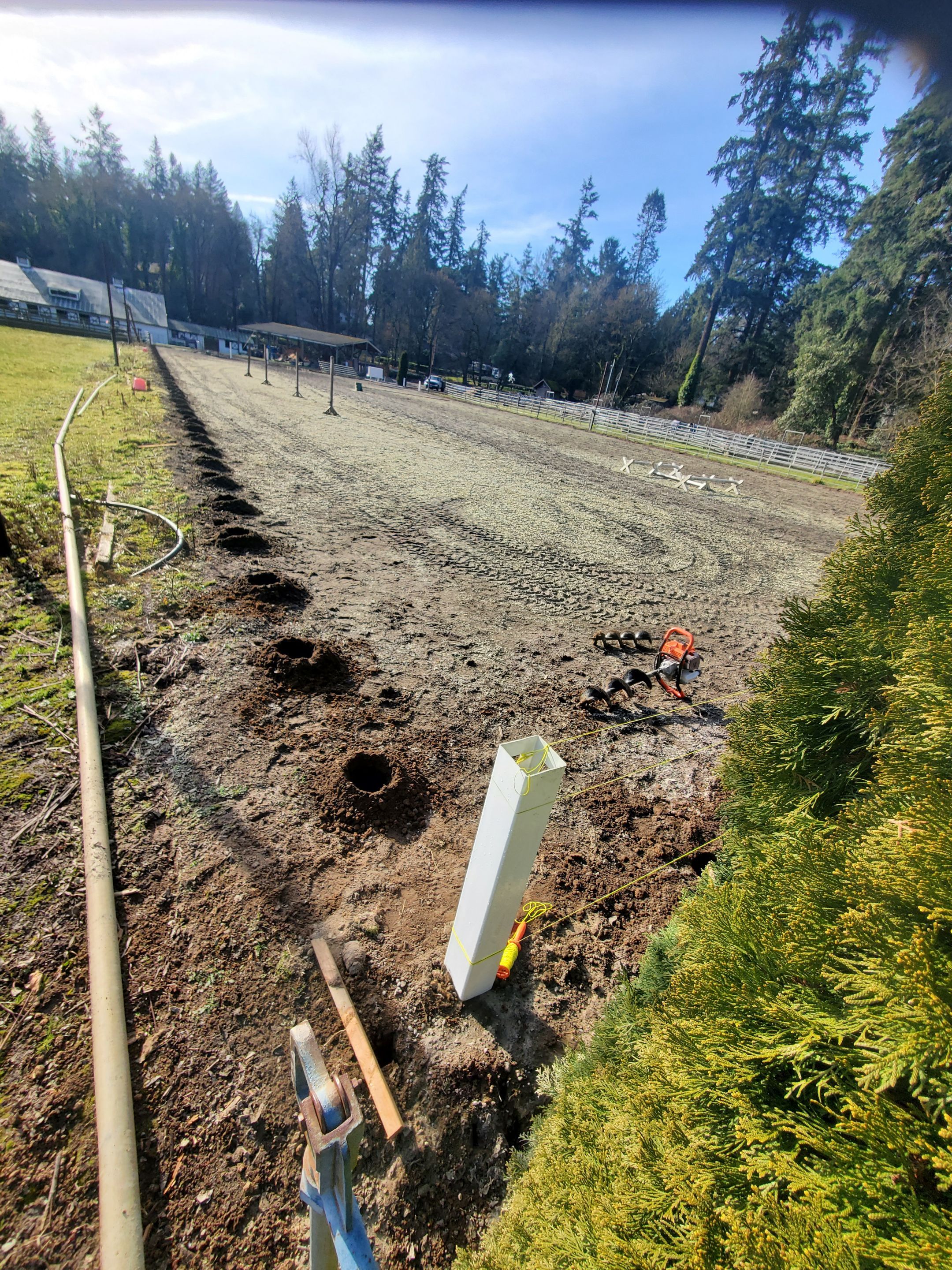 Lake Oswego Hunt Club Equestrian Outdoor Arena  by Construction Now LLC