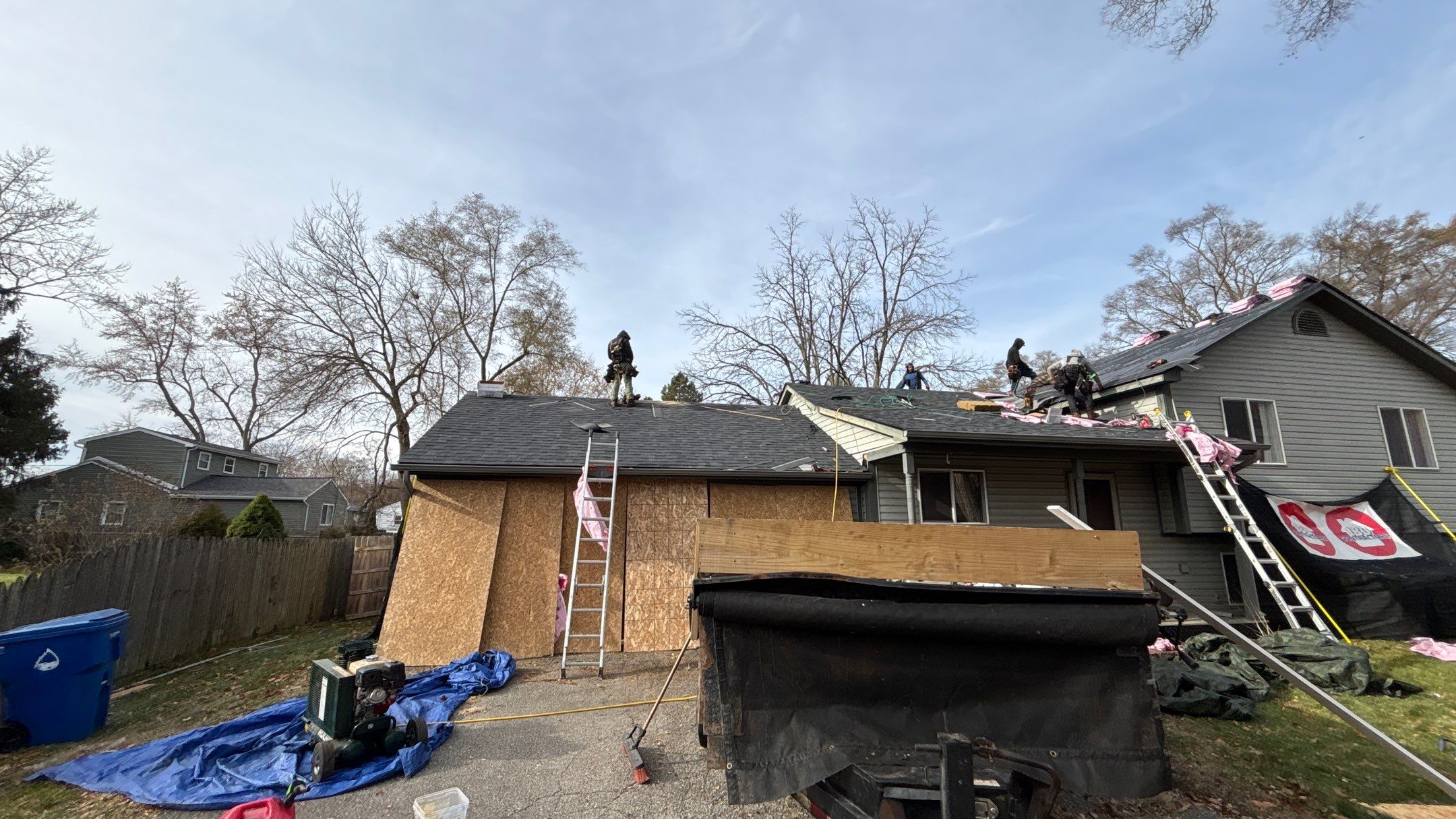 Roof Replacement using Owens Corning Onyx Black by 180 Contractors