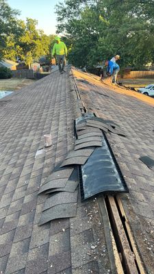 Residential Roofing Installation using GAF Natural Shadow 