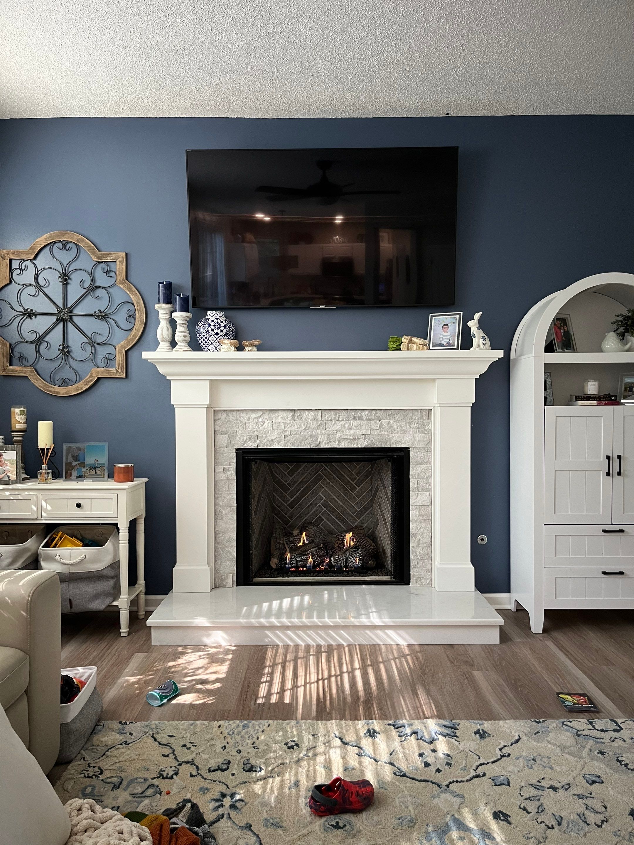 Gas Fireplace Installation in Chesapeake by Premier Chimney and Roofing