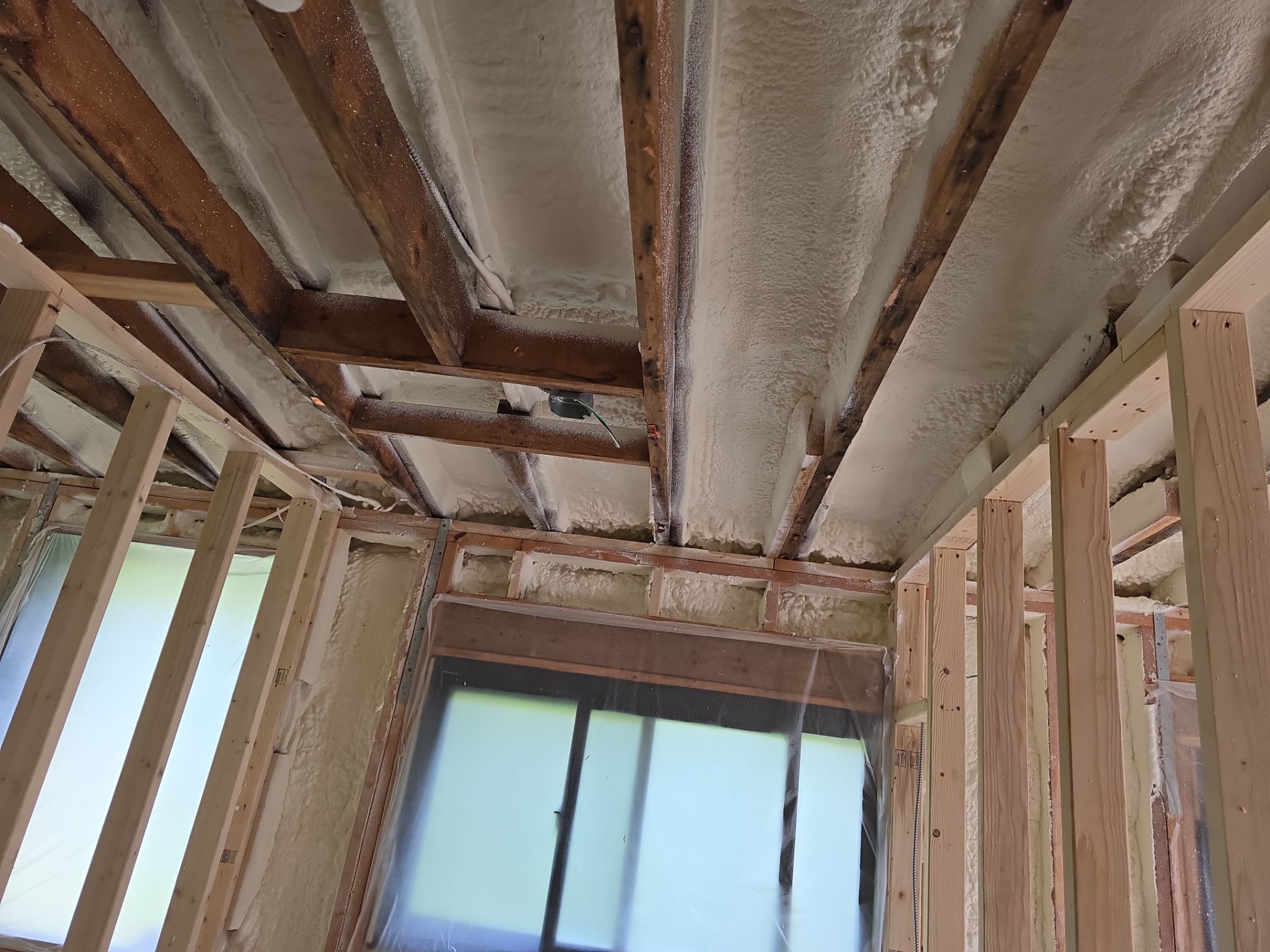 Attic Insulation using Closed Cell Spray Foam by NYS Foam & Energy