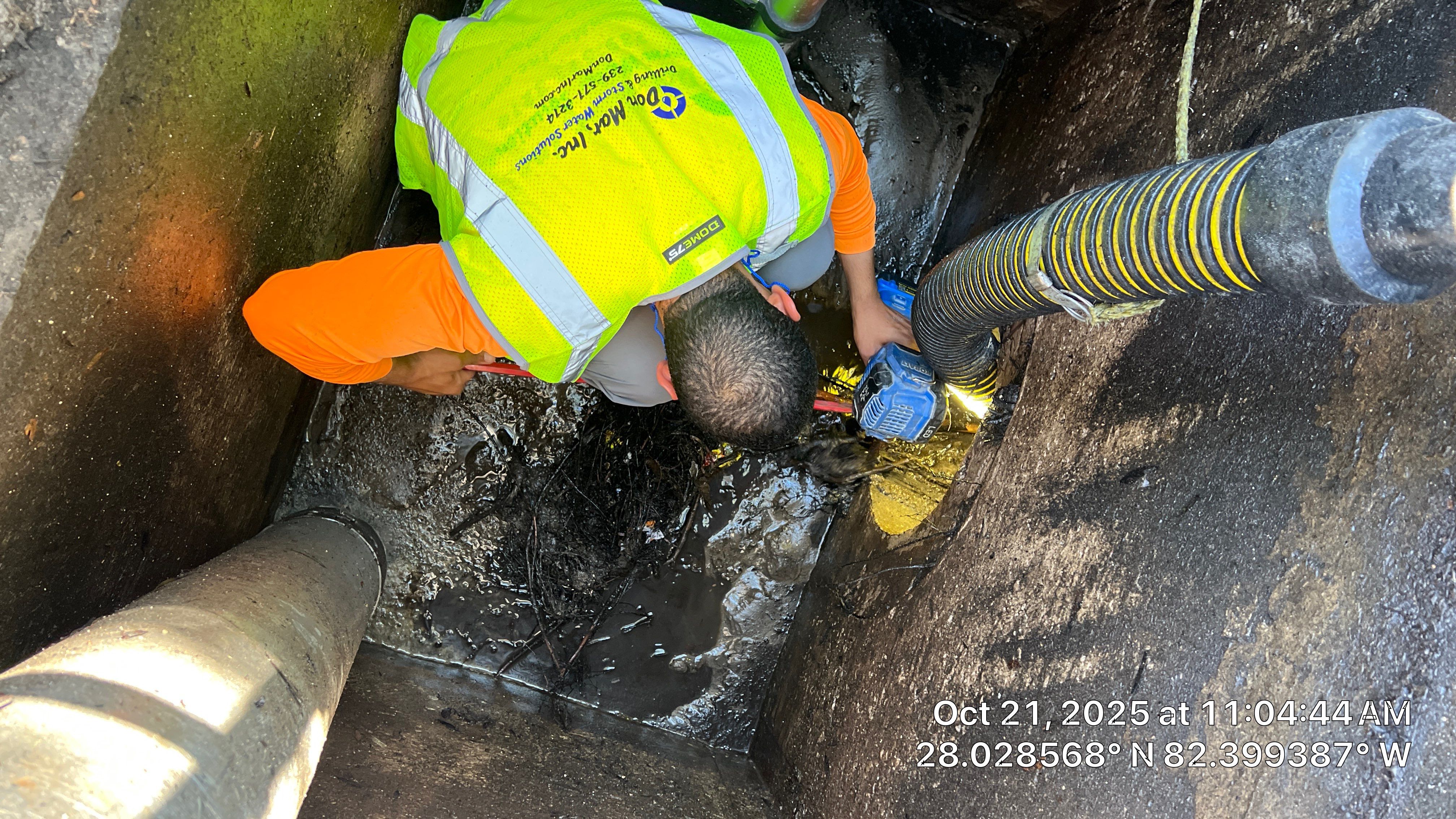 Apartment Complex Storm Water System Cleaning and Maintenance by APS Power & Water