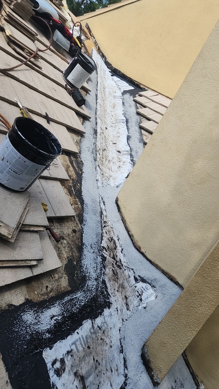 Concrete Tile Roof Repair and Decking Replacement in Boca Raton by Aastro Roofing