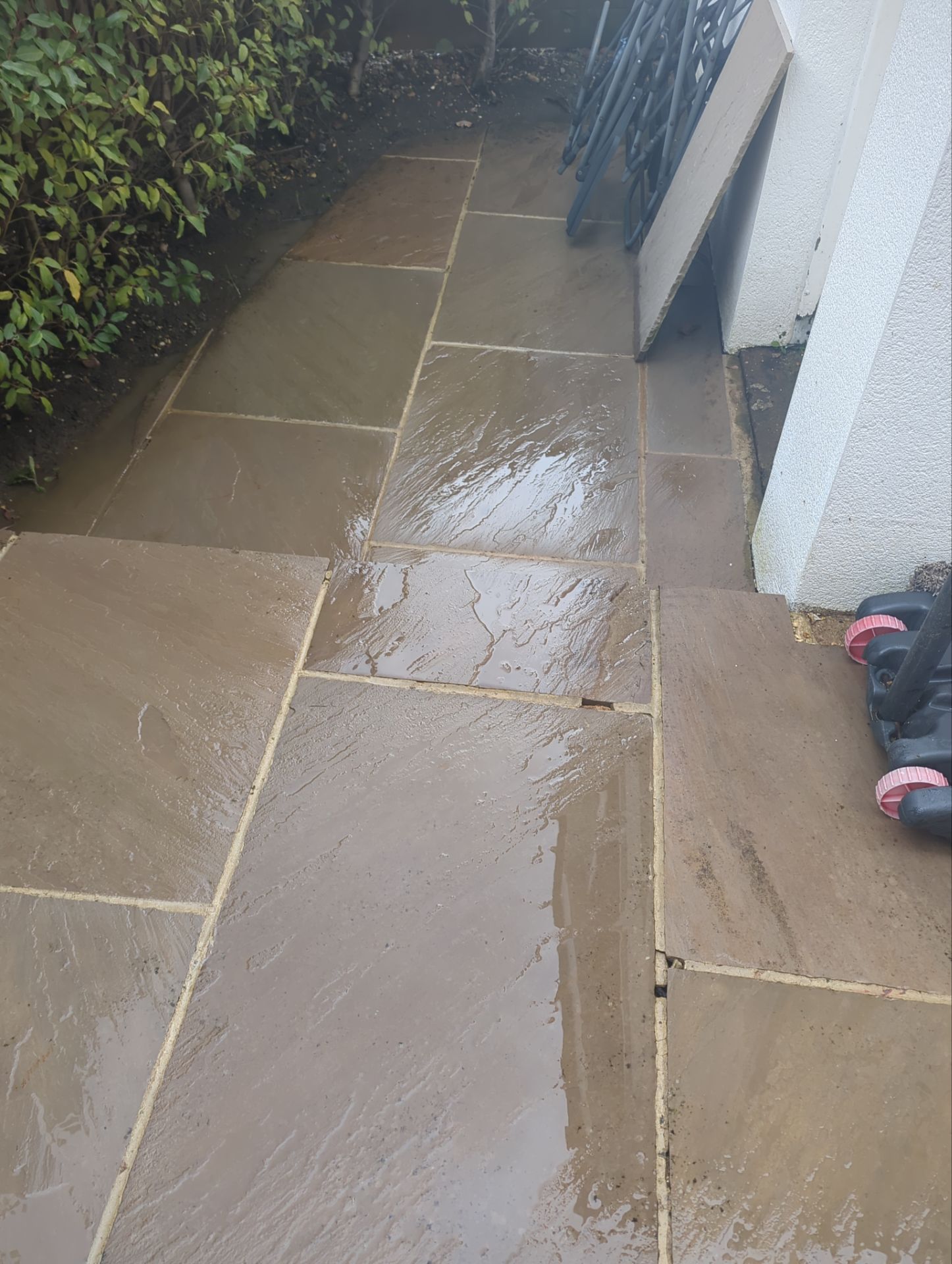 Patio Area Spring Clean using Mosmatic Flat Surface Cleaner by Ges Exterior Cleaning ltd
